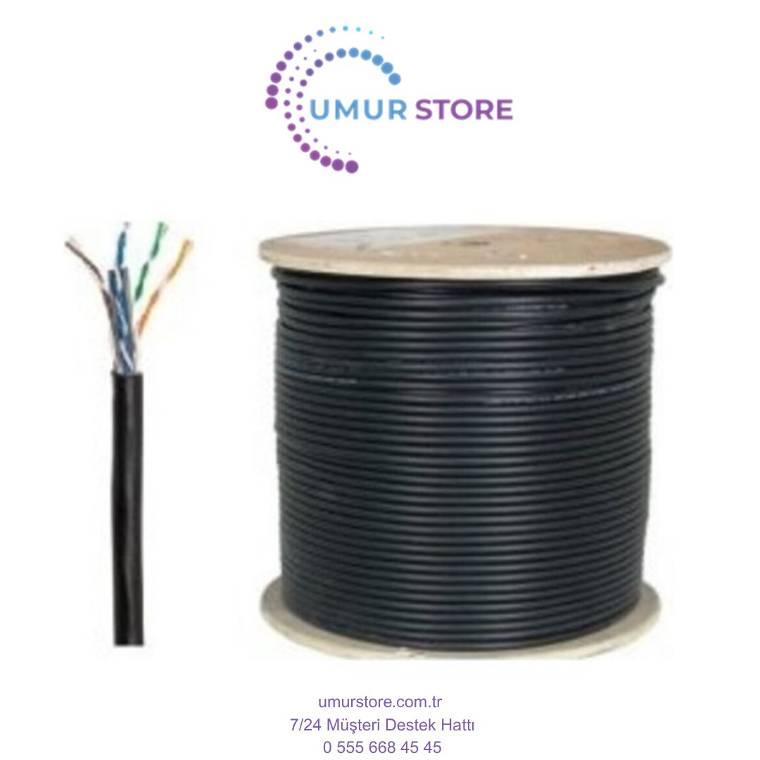 100 Metre Cat6 Dış Ortam Internet Kablosu Modem Pc Arası Bilgisay