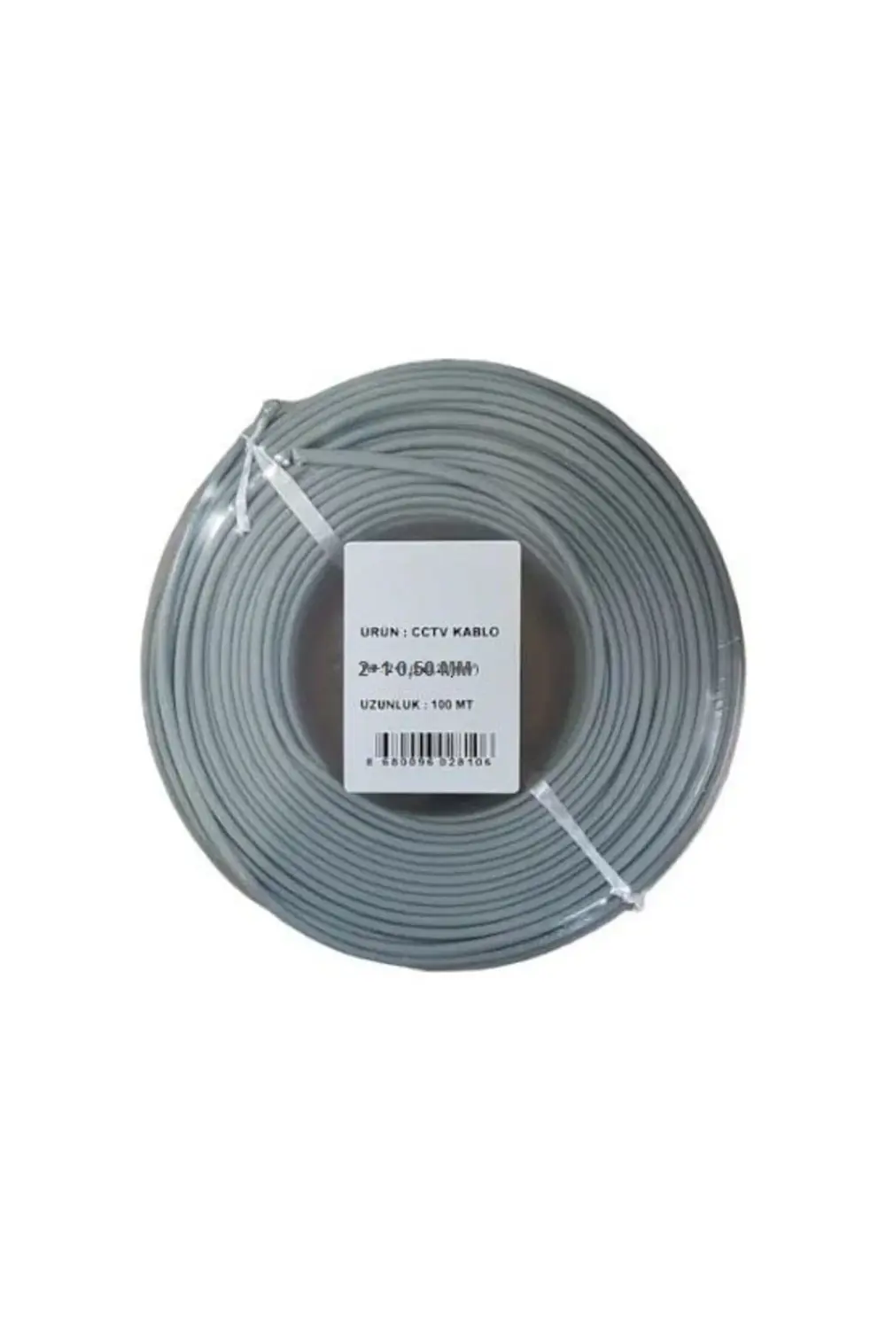 100 Metre Kaliteli 2+1 0,50 mm CCTV Güvenlik Kamera Kablosu