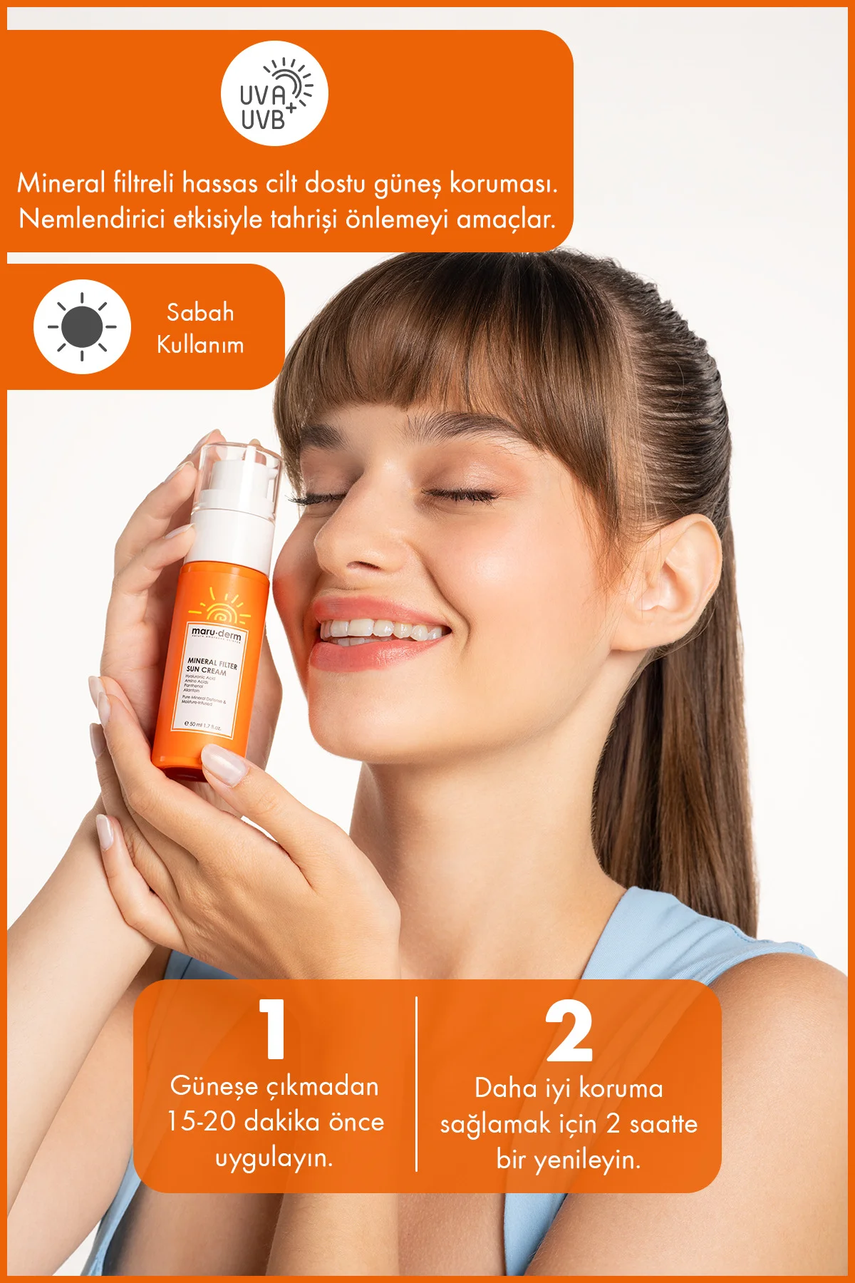 %100 Mineral Filtre Güneş Kremi SPF 50+ PA++++ 50 ML