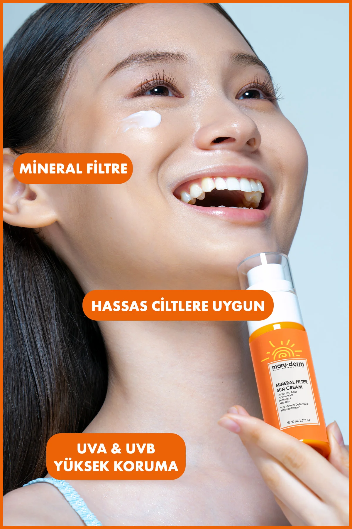 %100 Mineral Filtre Güneş Kremi SPF 50+ PA++++ 50 ML