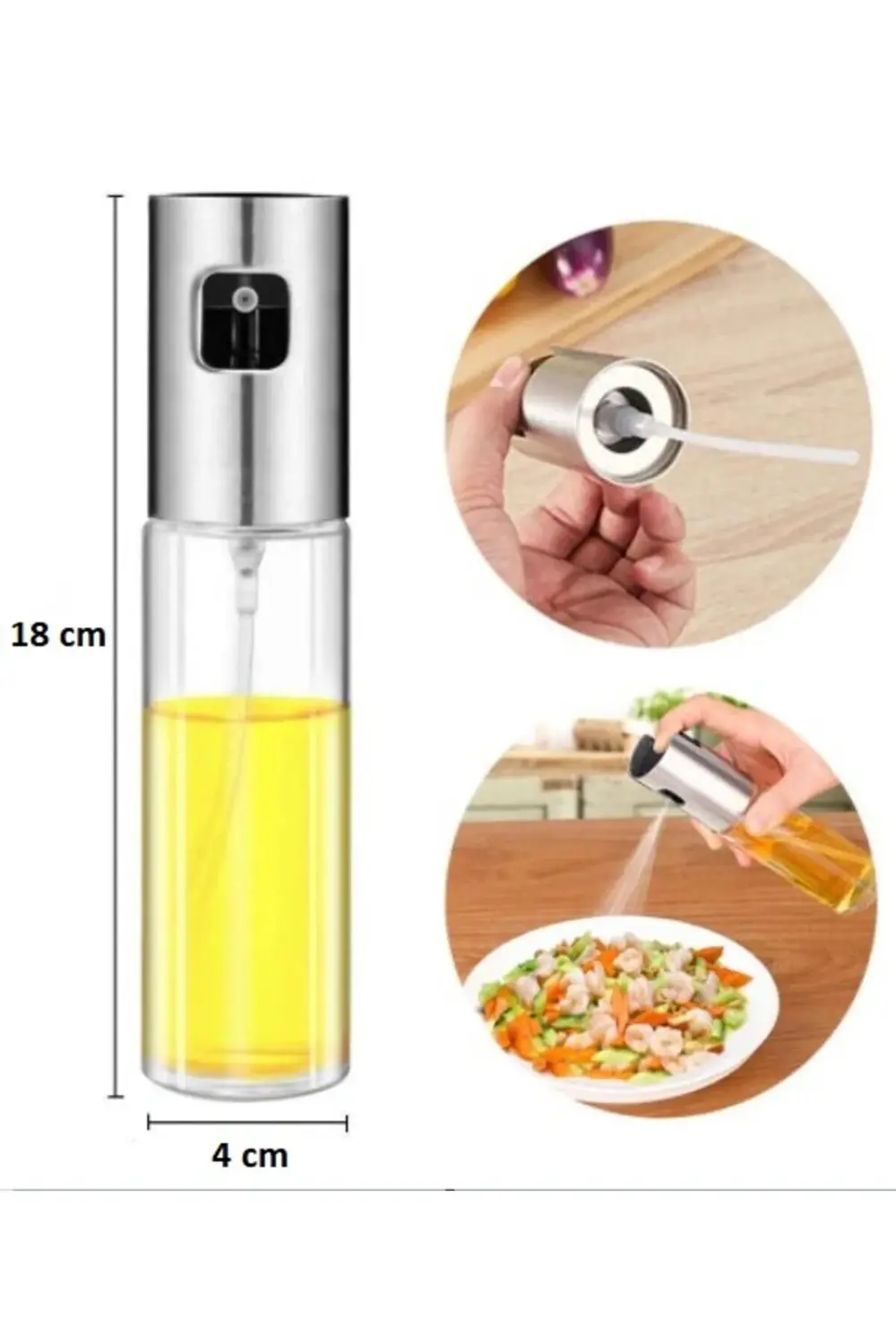 100 ml Çok Amaçlı Spreyli Cam Şişe