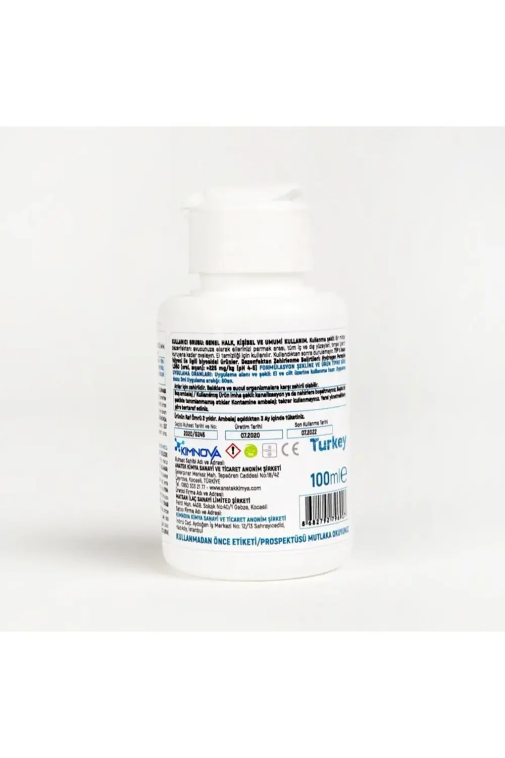 100 Ml Dezenfektan Tekli