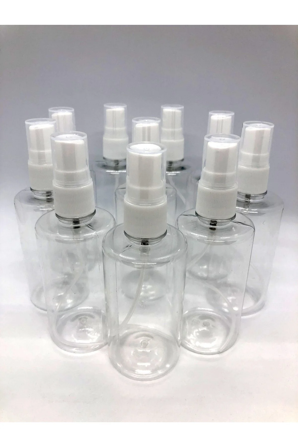 100 Ml Doldurulabilir Spreyli Kolonya Ve Dezenfektan Pet Şişe 10 