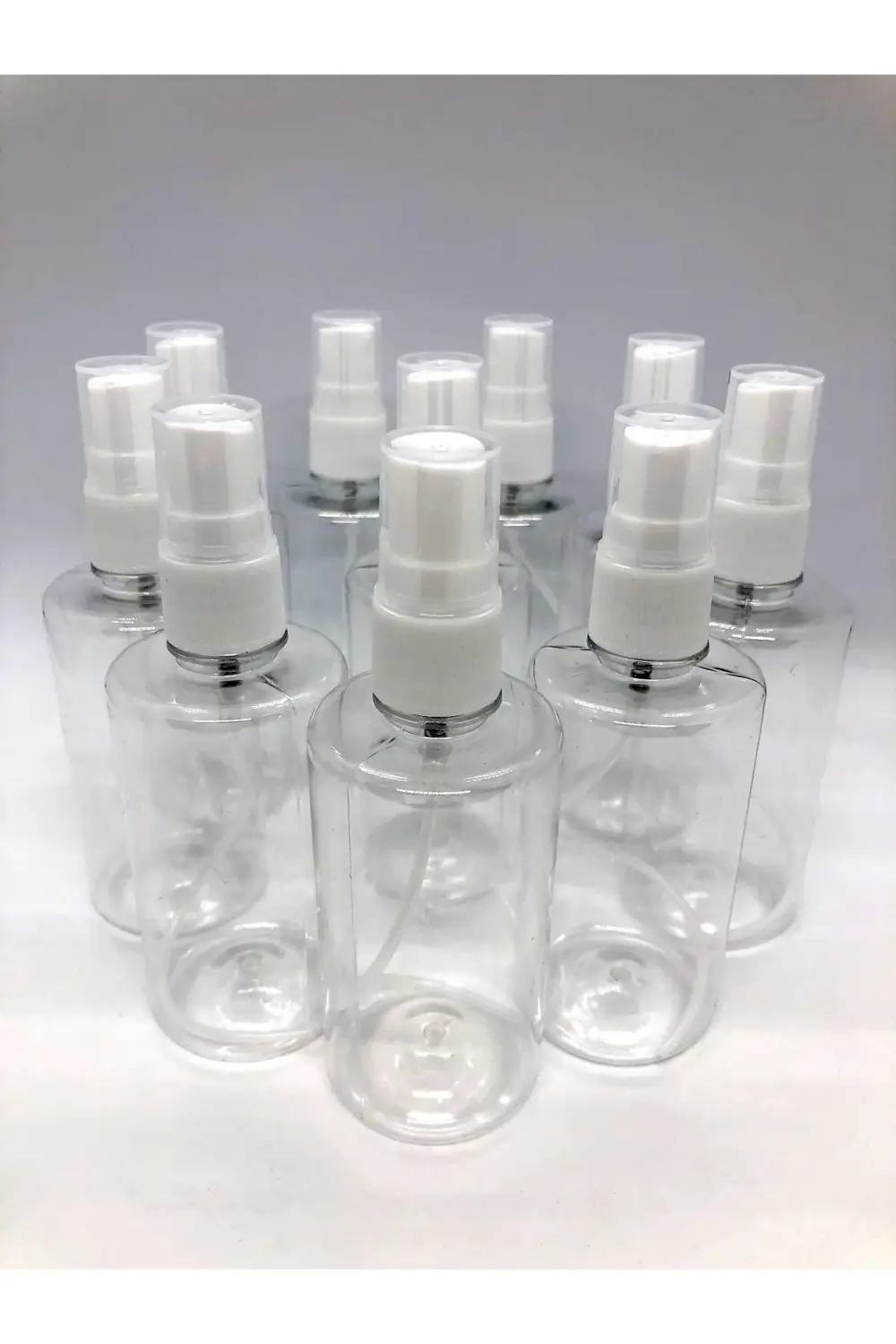 100 Ml Doldurulabilir Spreyli Kolonya Ve Dezenfektan Pet Şişe 10