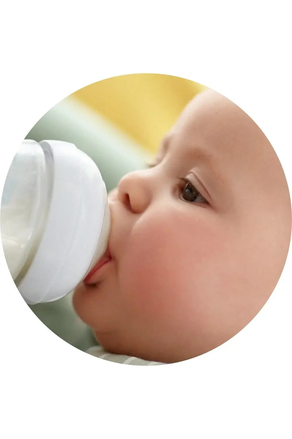 %100 Natural Verre Cam Biberon 120 Ml (4 Oz) Yavaş Akış Emzikli 0