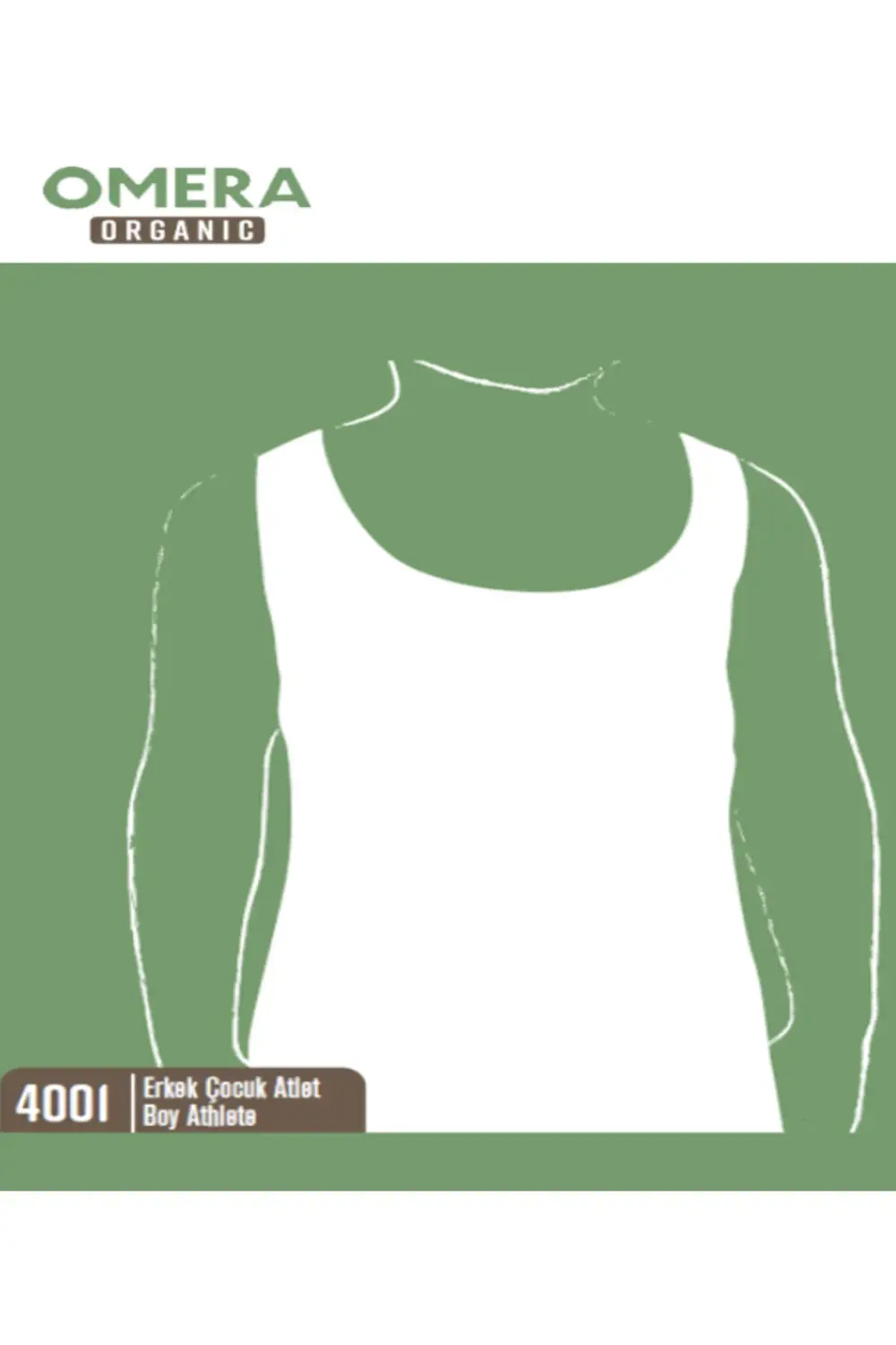 %100 ORGANİK PAMUK ERKEK ÇOCUK ATLET 3'LÜ PAKET