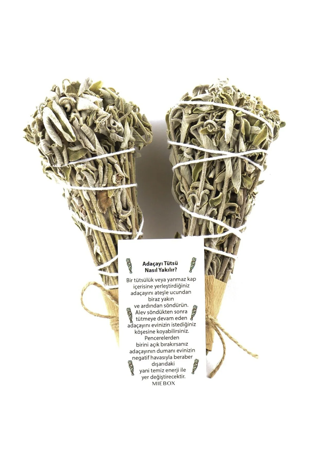 %100 Organik Tütsü Buketi (%100 Organik 2 adet Adaçay