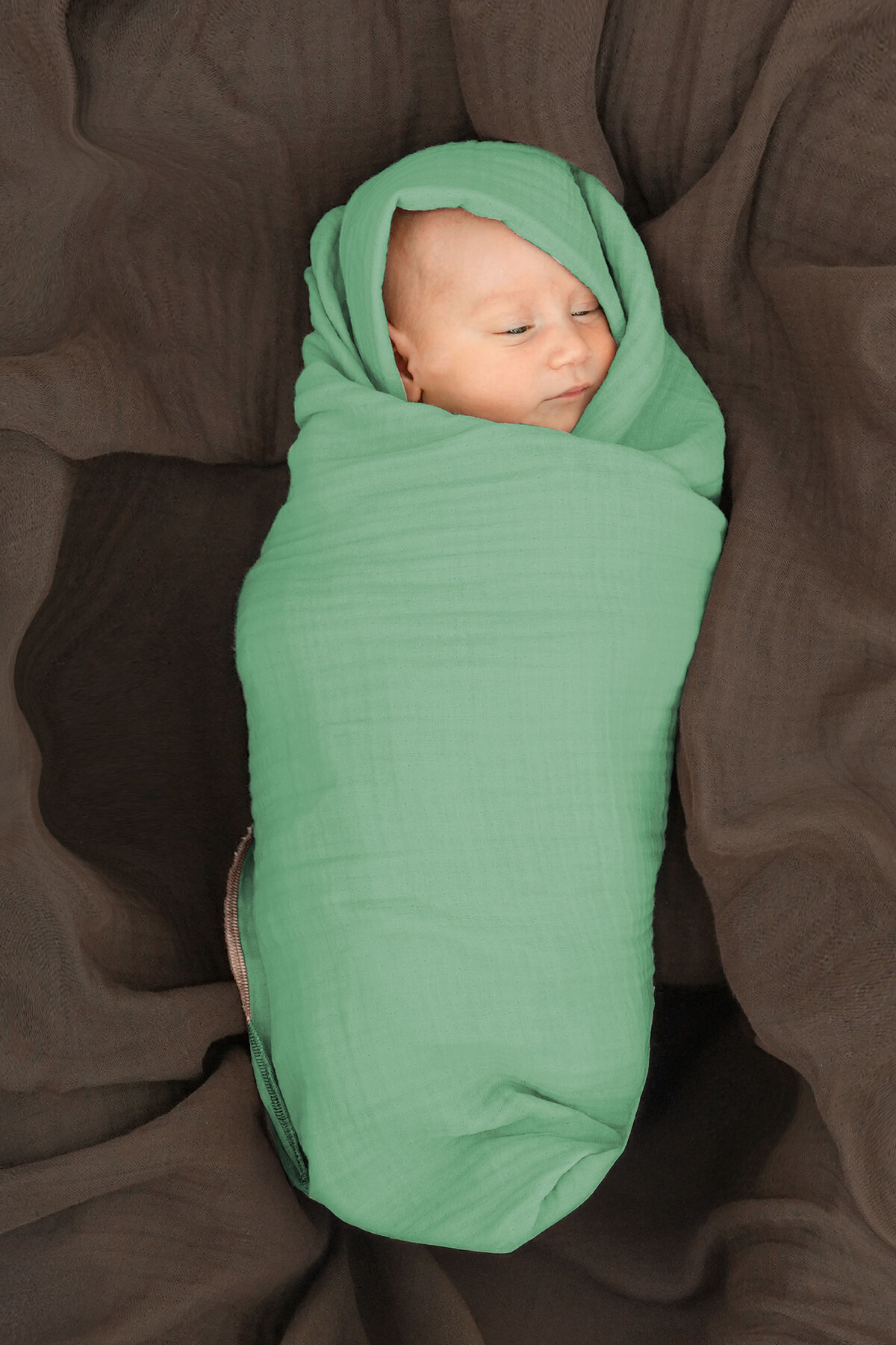 Mordesign %100 Pamuk 4 Katli Firfirli Müslin Bebek Battaniyesi, Müslin Örtü