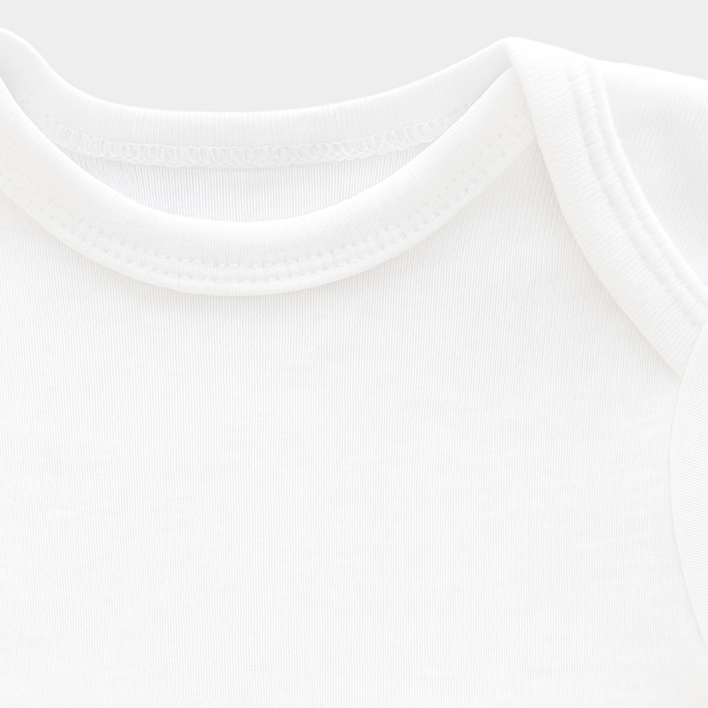 %100 Pamuk 5’li Beyaz Kısa Kollu Bebek Body Seti – Hediyelik & Hı