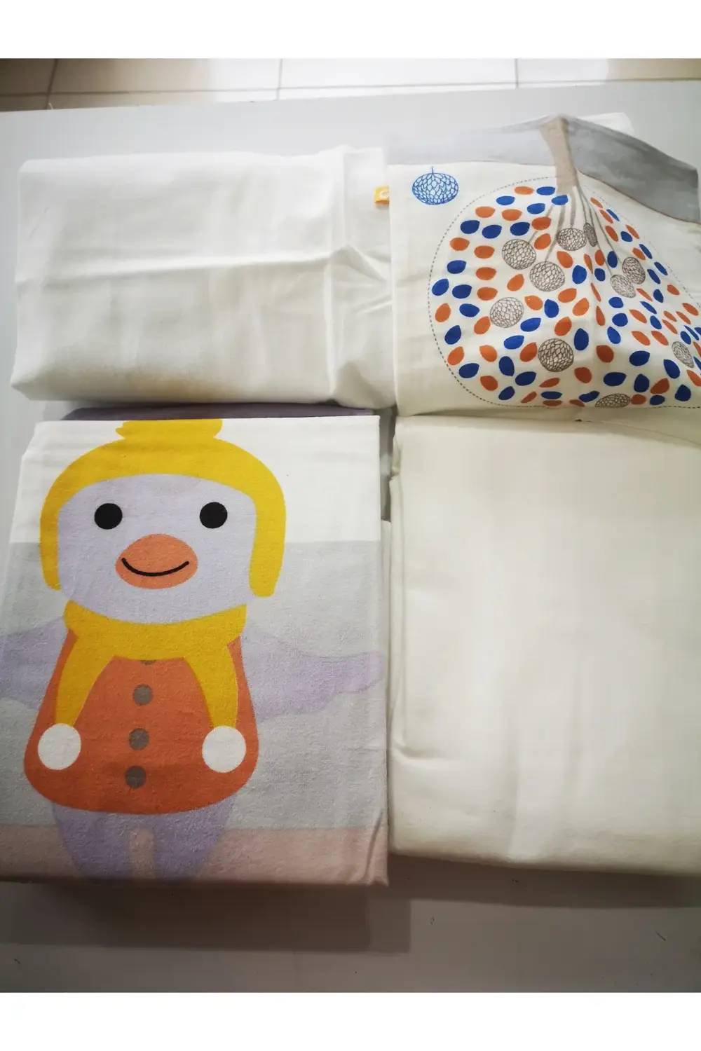 %100 Pamuk Bebek 70*150 Nevresim Takımı