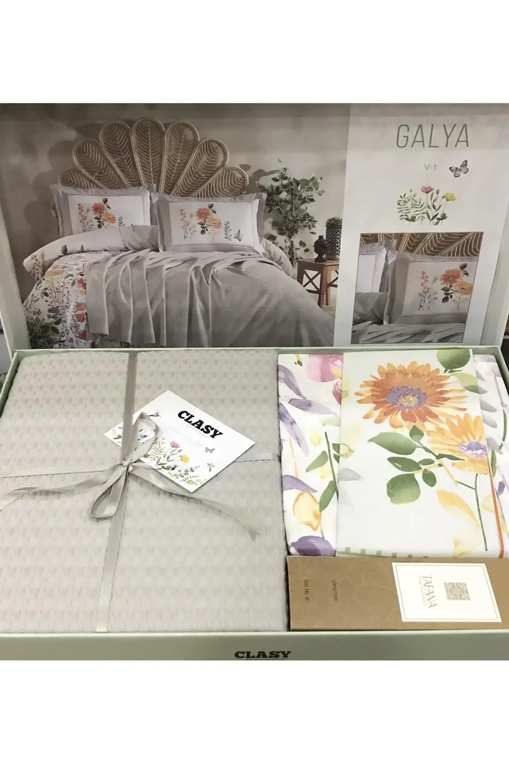 %100 Pamuk Çift Kişilik Pikeli Nevresim Takımı Oda Kokusu Hediye