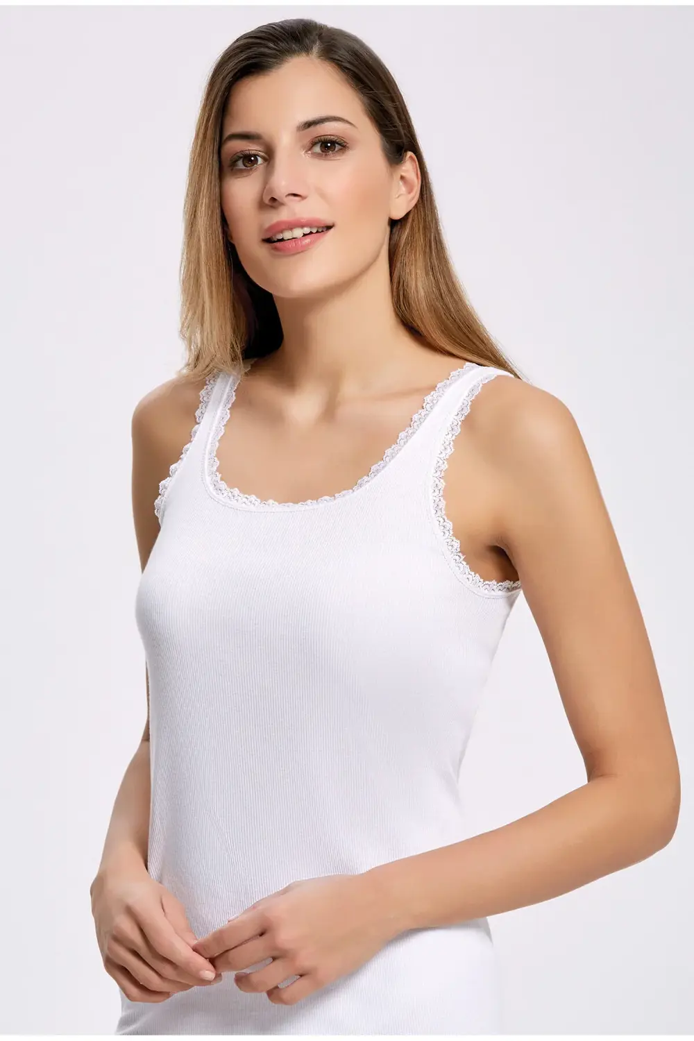 %100 PAMUK DUBLE RİBANA KAŞKORSE KALIN ASKI ATLET 2044 (3 ADET)