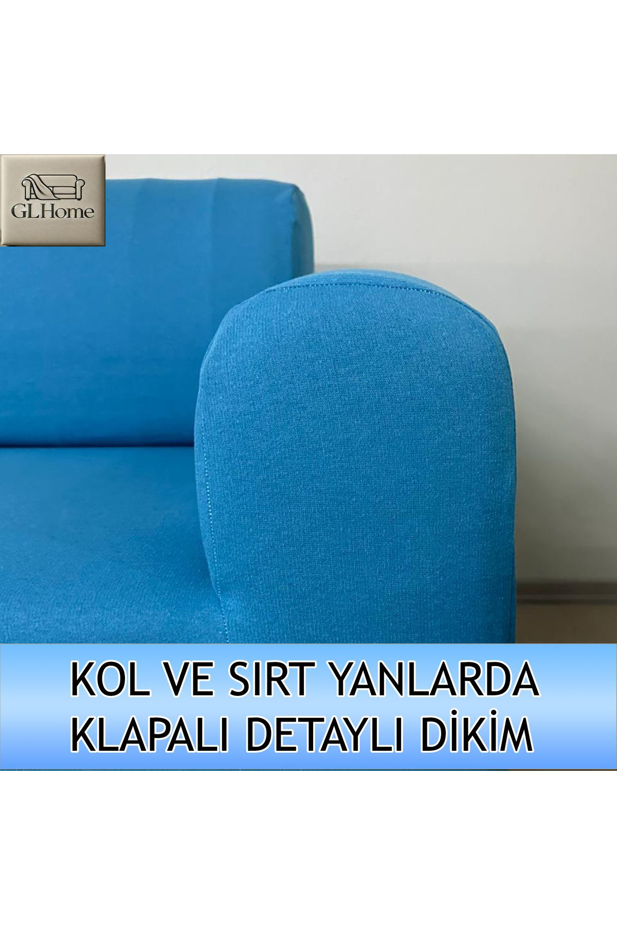 Home %100 Pamuk Fransiz Kumaş 3+3+1+1 Komple Giydirme Kanepe&Çekyat, B