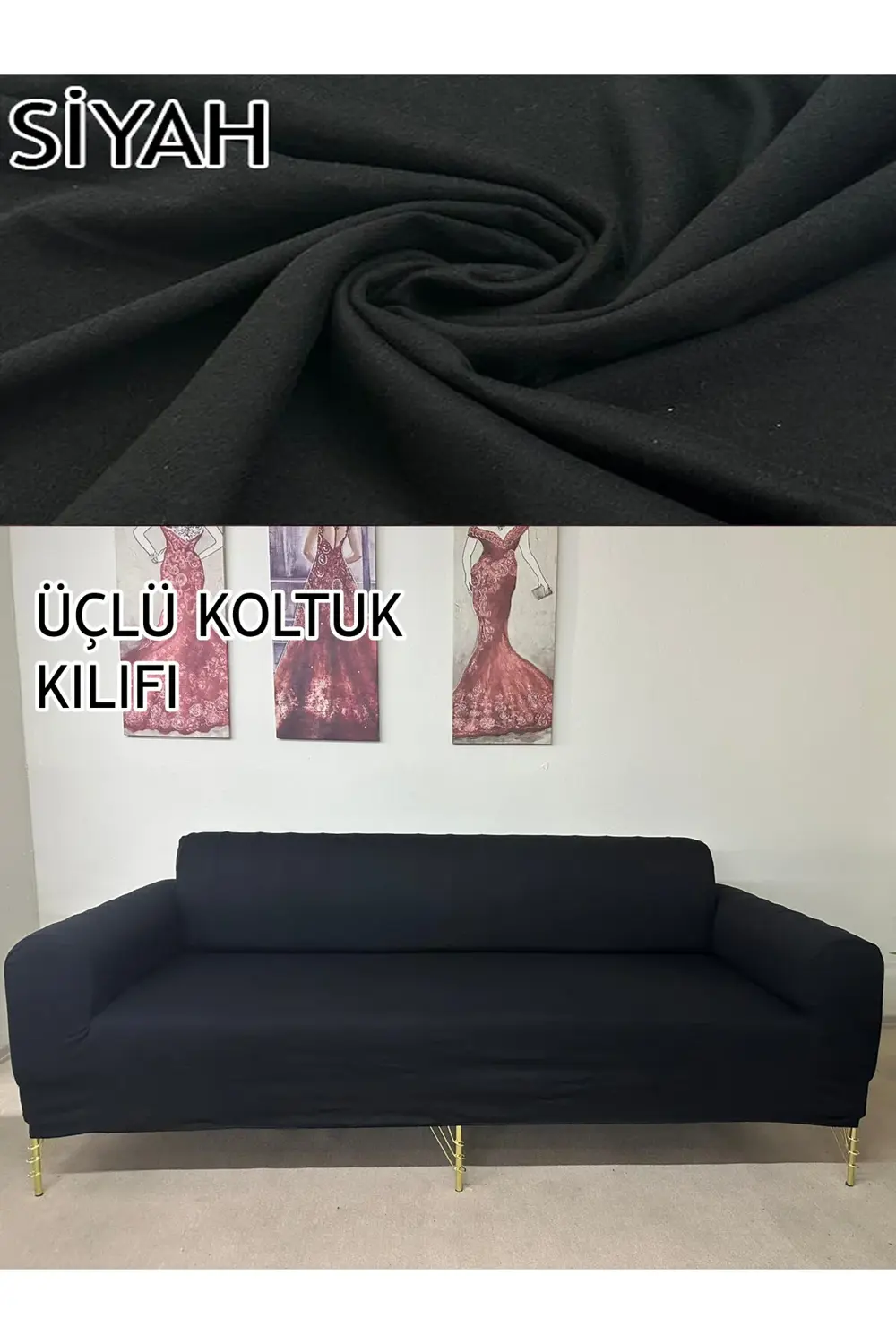 %100 PAMUK FRANSIZ KUMAŞ 3 LÜ KOMPLE GİYDİRME KANEPE & ÇEKYAT, BO