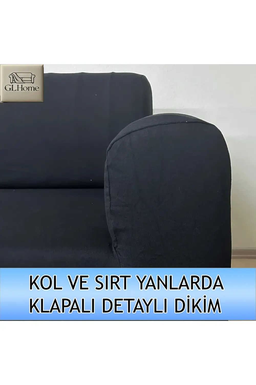 %100 PAMUK FRANSIZ KUMAŞ ÇİFT KİŞİLİK KOMPLE GİYDİRME 2'Lİ KANEPE