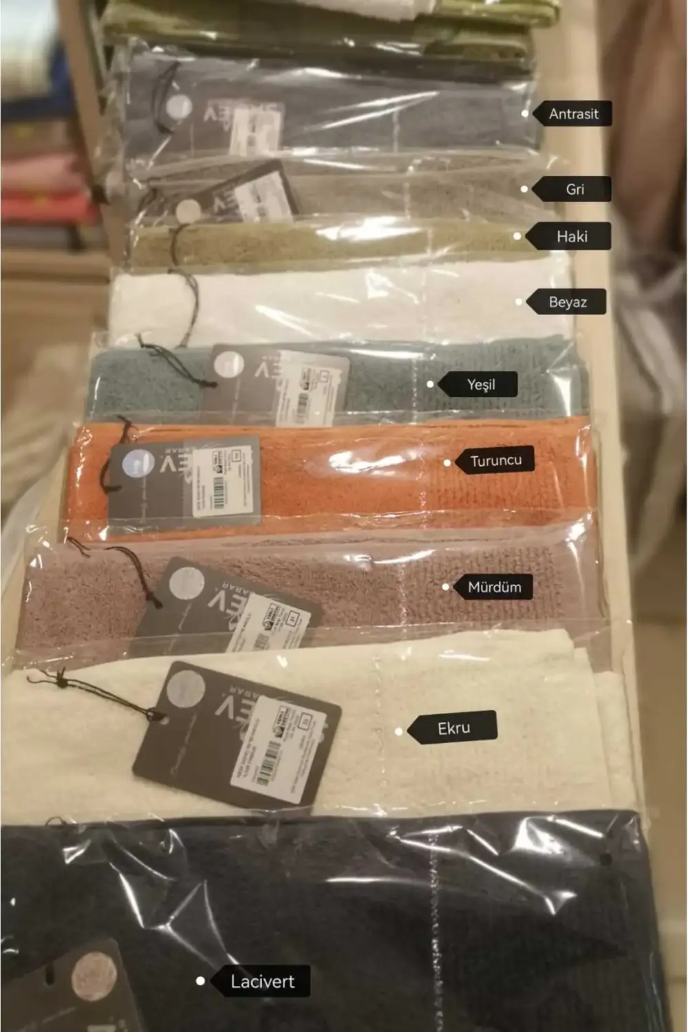 %100 Pamuk New Soho 5 Adet Havlu 50*90