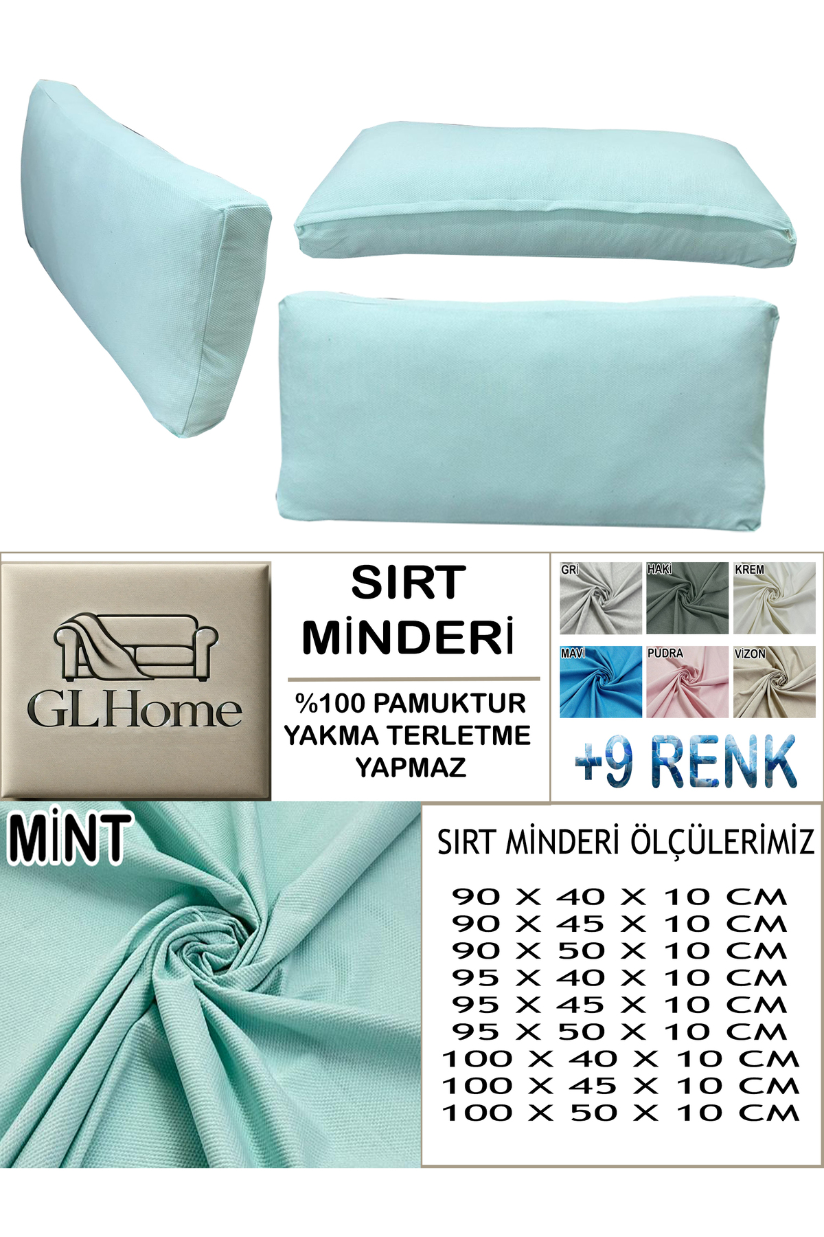 Home %100 Pamuk Petek 2 Adet Sirt Minderi Kilifi