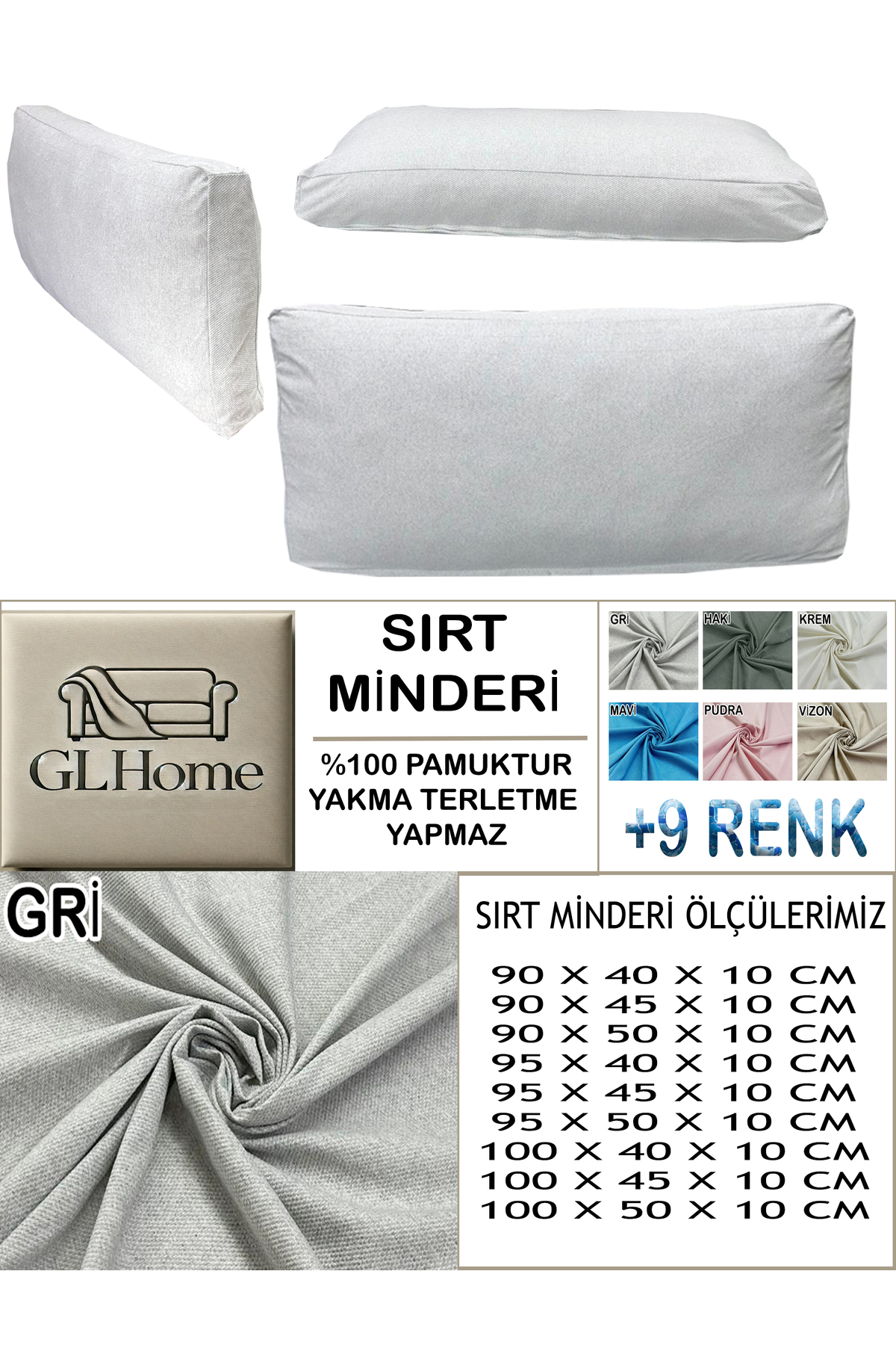 Home %100 Pamuk Petek 2 Adet Sirt Minderi Kilifi