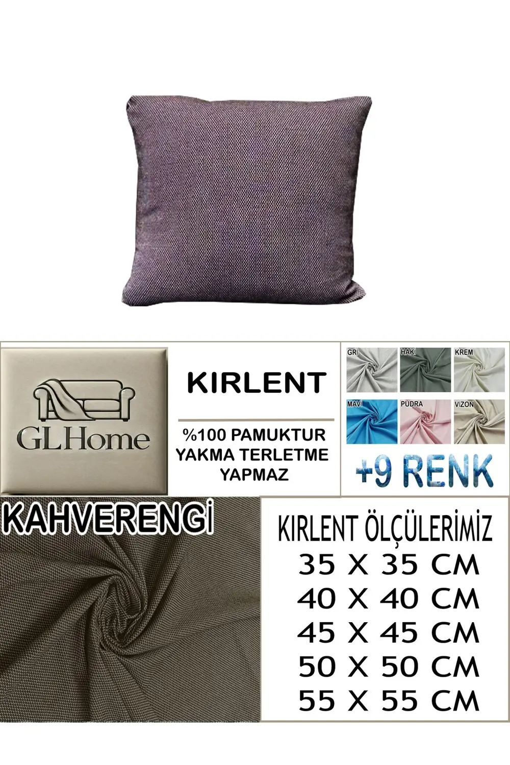 %100 PAMUK PETEK 2'Lİ KİRLENT KILIFI