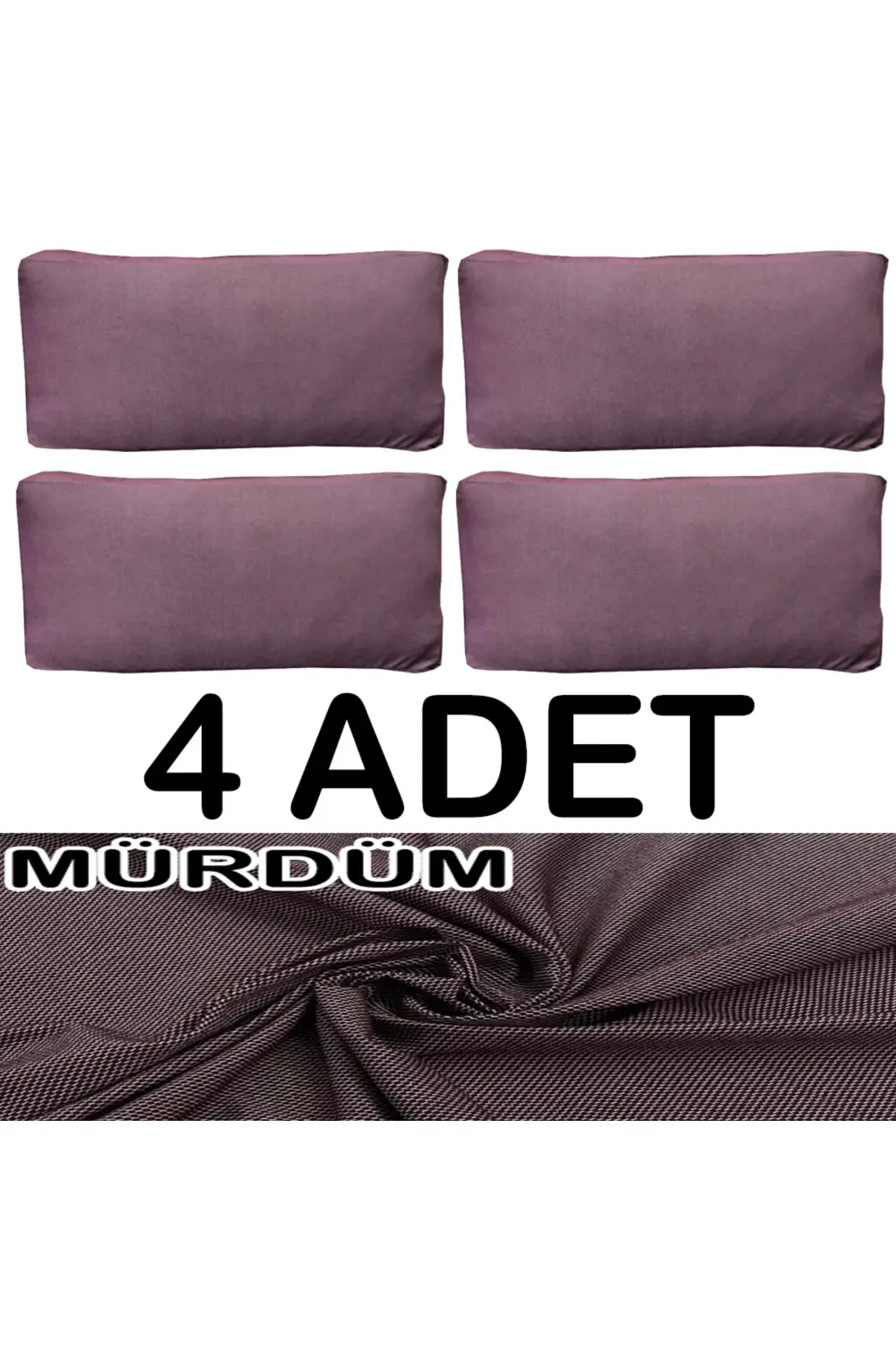 %100 PAMUK PETEK 4 ADET SIRT MİNDERİ KILIFI