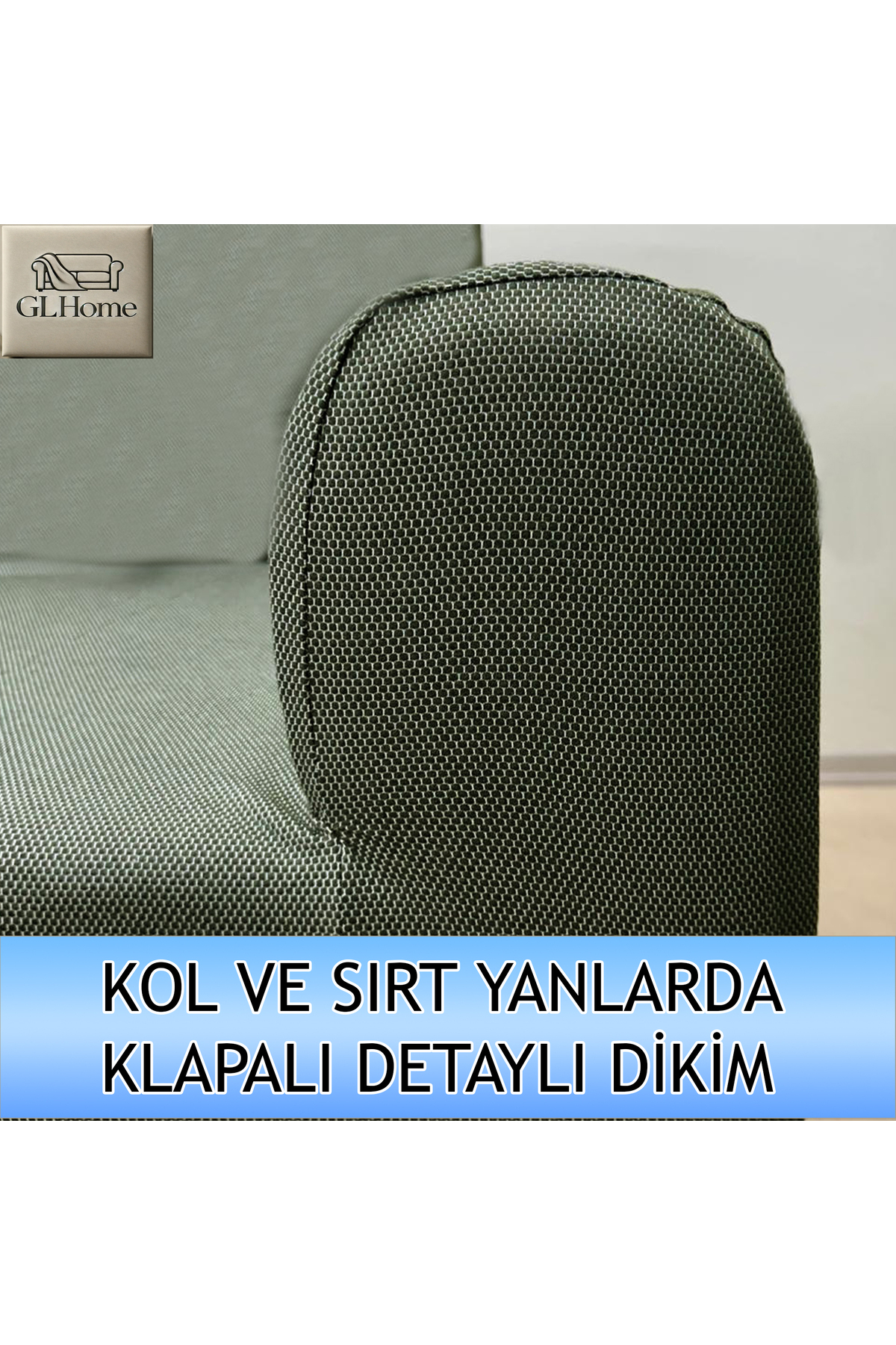 Home %100 Pamuk Petek Kumaş 3+3+1+1 Set Komple Giydirme Kanepe&Çekyat,