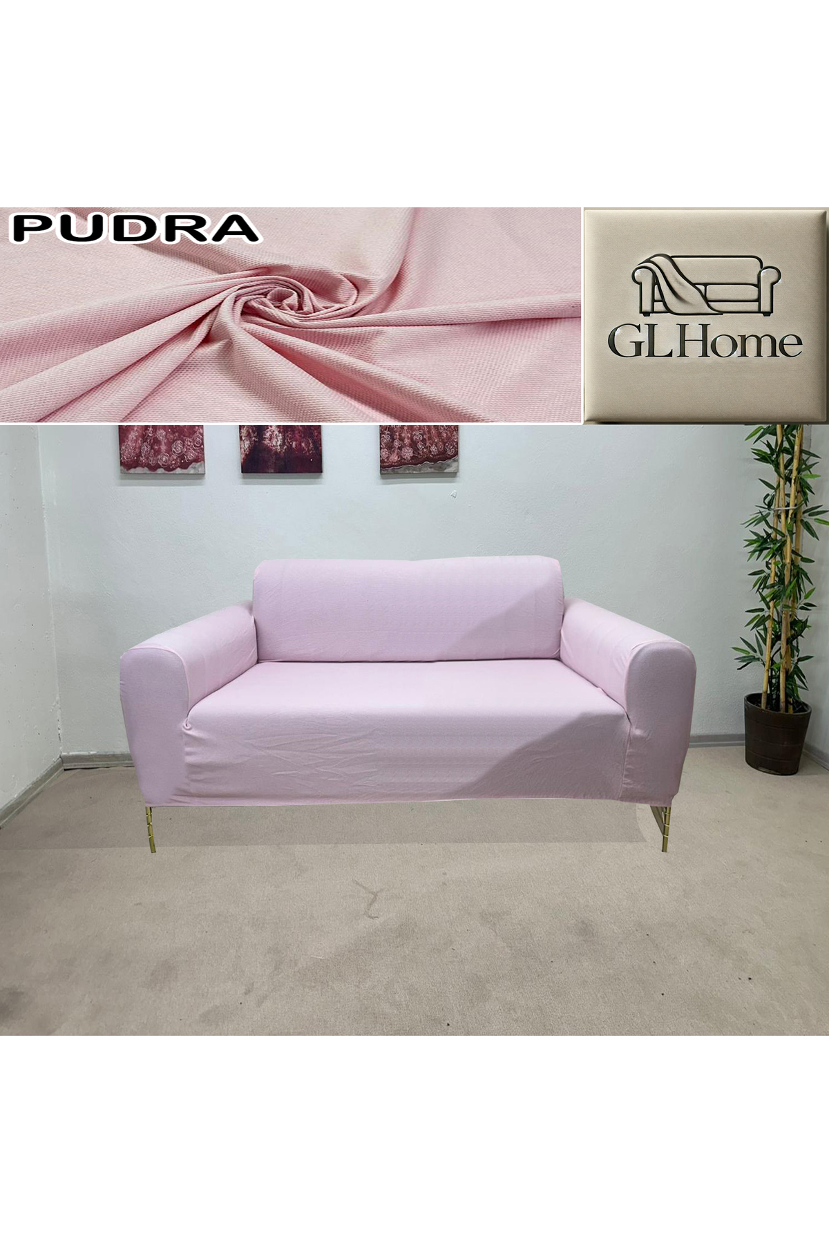 Home %100 Pamuk Petek Kumaş 3+2+1+1 Komple Giydirme Kanepe&Çekyat, Boh
