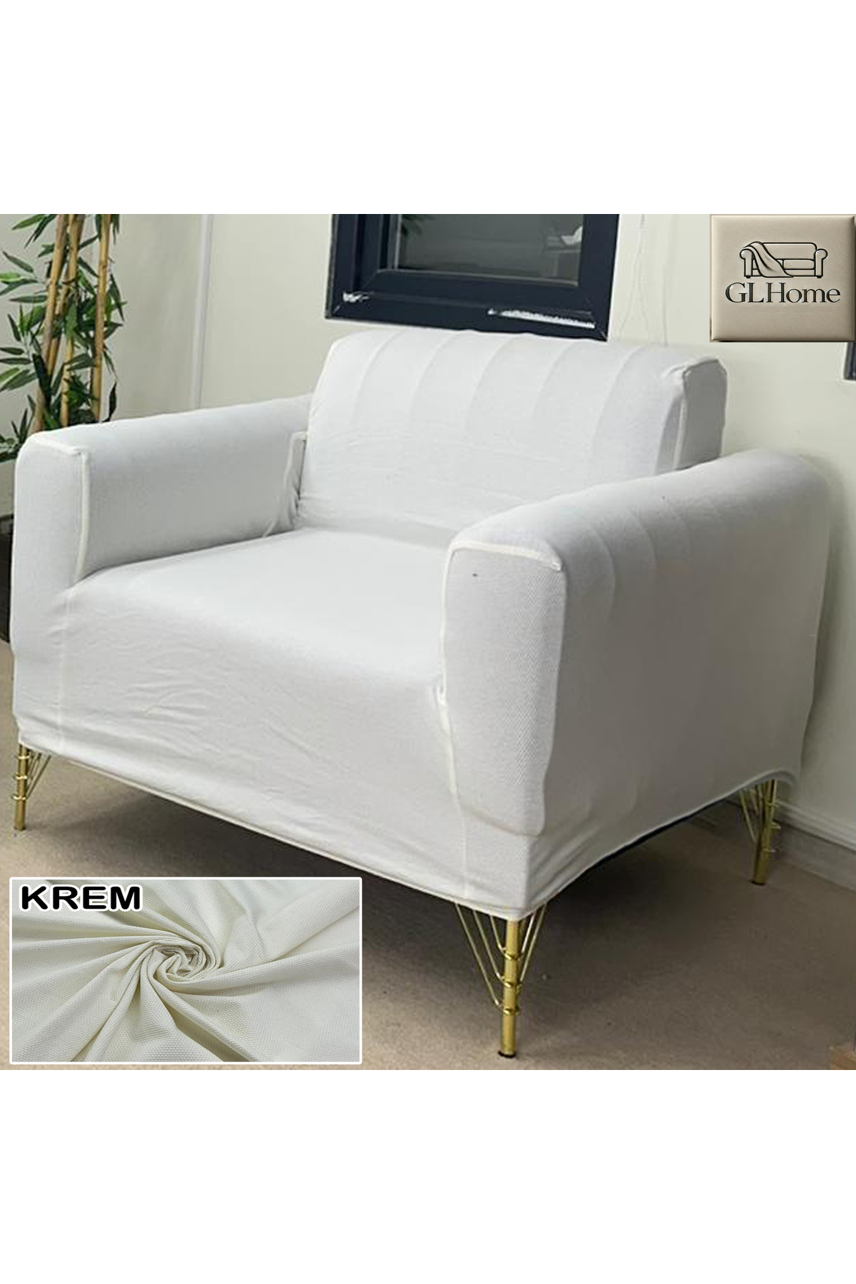 Home %100 Pamuk Petek Kumaş 3+3+1+1 Set Komple Giydirme Kanepe&Çekyat,