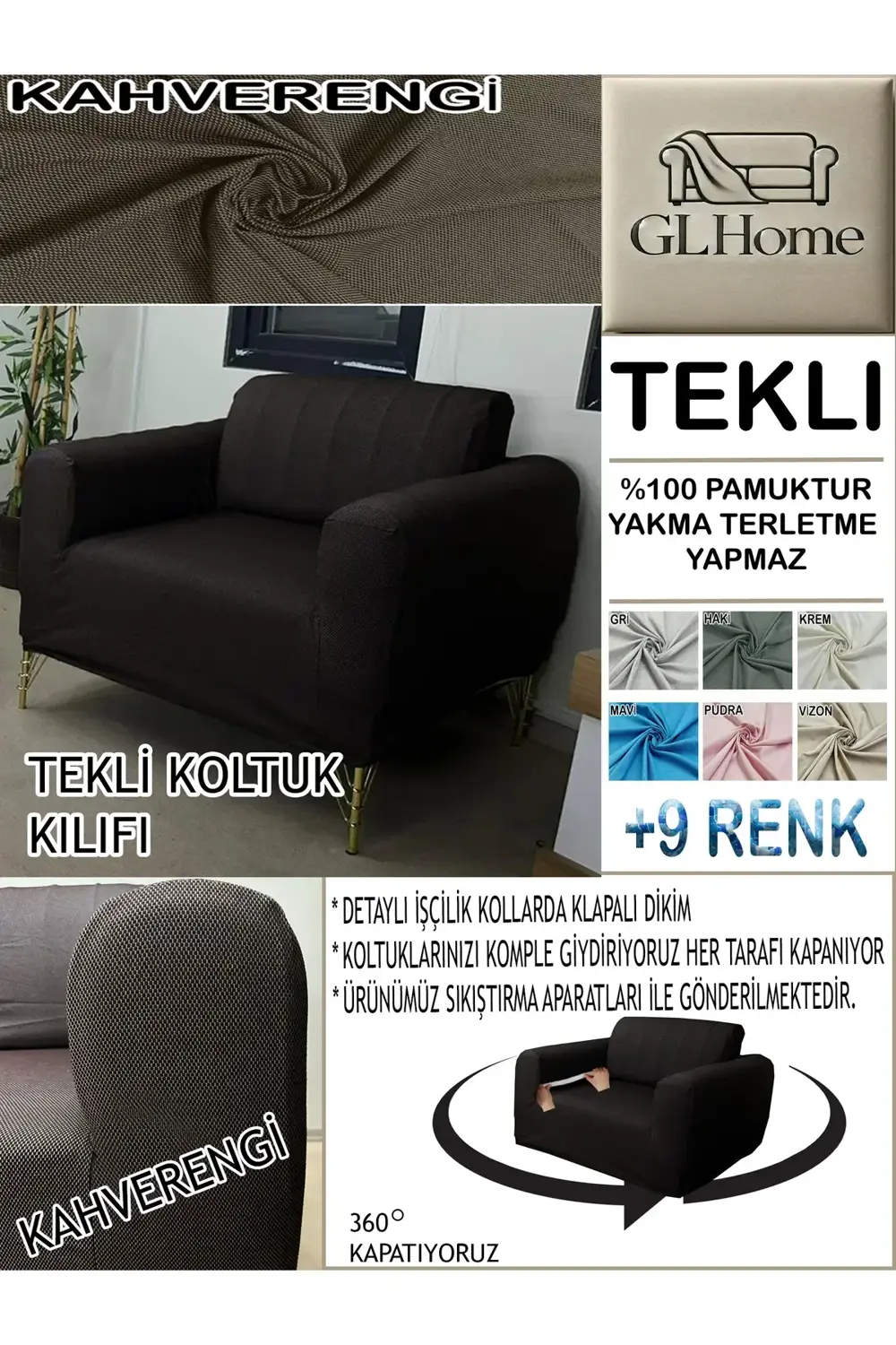 %100 PAMUK PETEK KUMAŞ TEKLİ KOMPLE GİYDİRME TEKLİ & BERJER , BOH