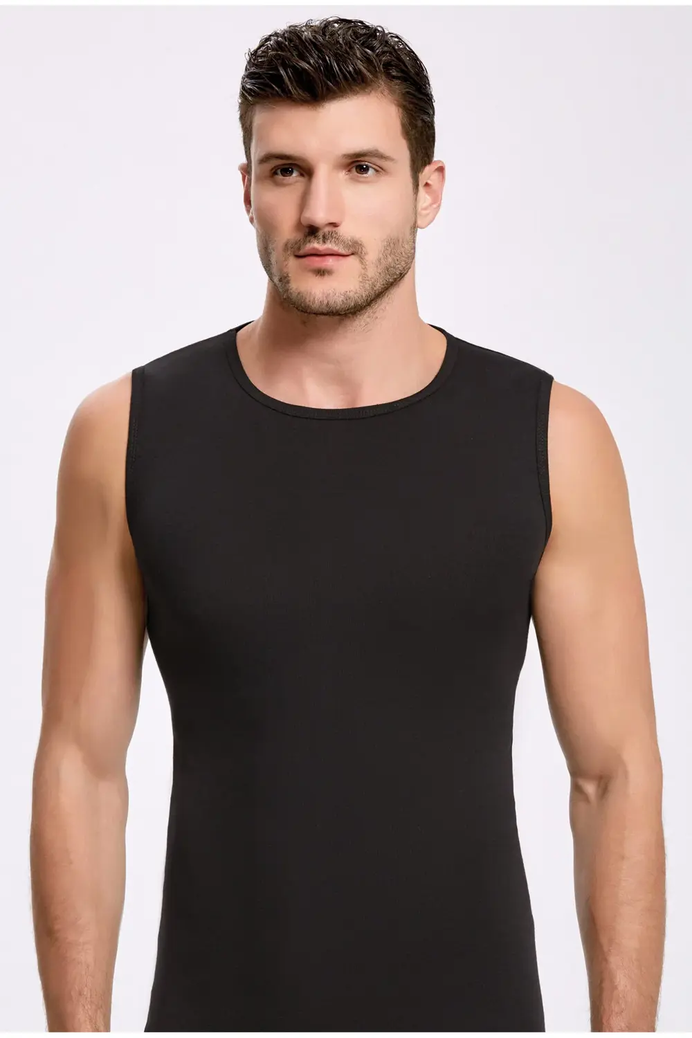 %100 PAMUK RİBANA ERKEK SIFIR KOL FANİLA 1006 ( 6 ADET)