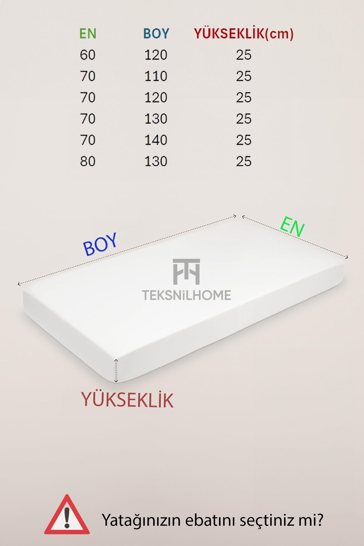Teksnil Home | %100 Pamuk Sivi Geçirmez Bebek Yatak Koruyucu Alez | Beşik Kreş