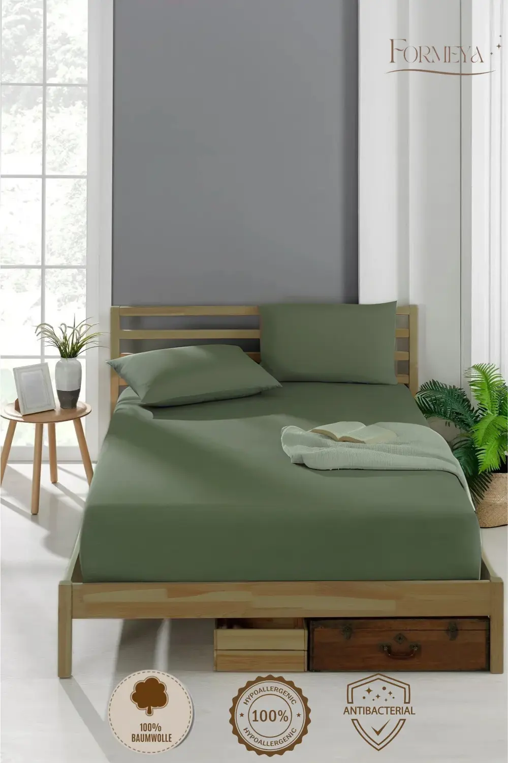 %100 Pamuk Tek/Çift Kişilik Fitted Çarşaf Fitted Penye Çarşaf