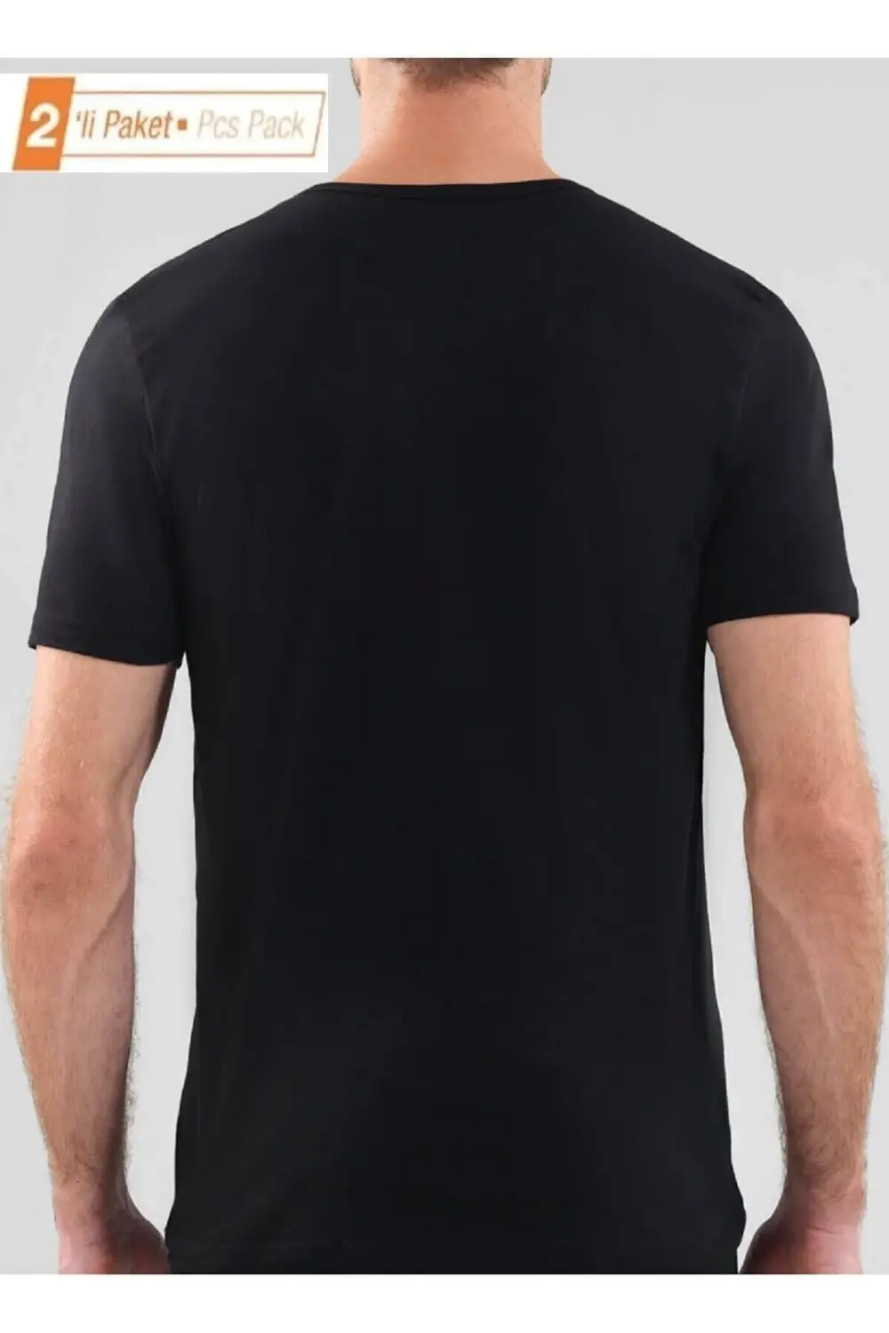 %100 Pamuklu 2'li Ekonomik Paket Erkek Fanila T-shirt