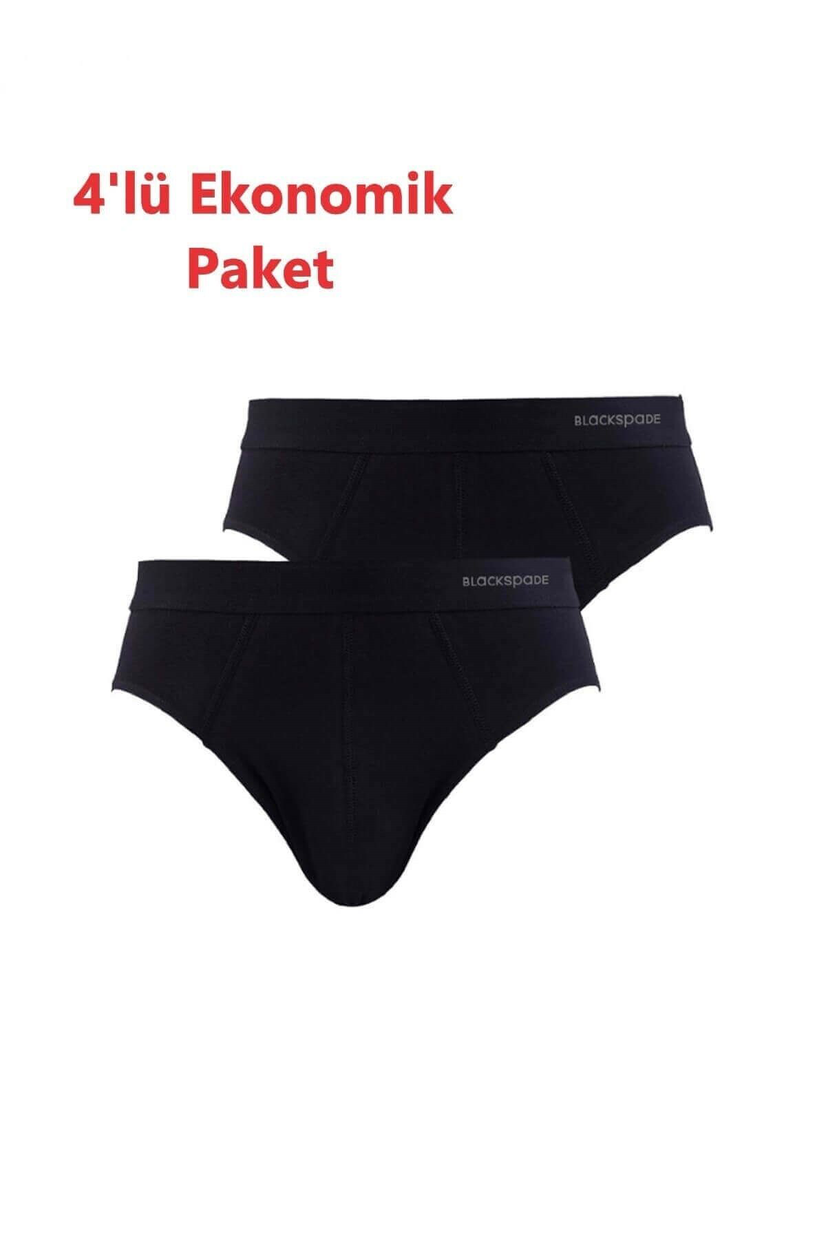 Blackspade %100 Pamuklu 4'Lü Ekonomik Paket Erkek Slip