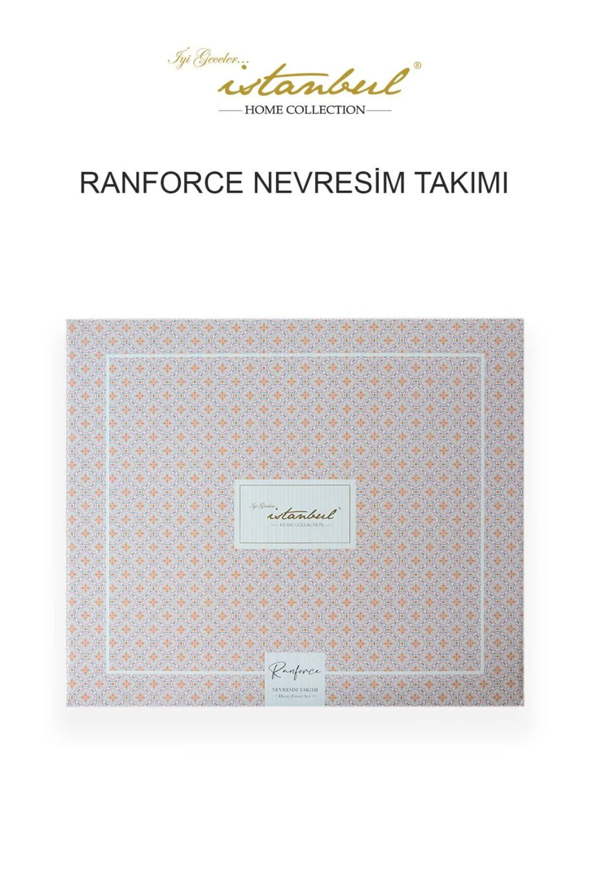 %100 Pamuklu Çift Kişilik Nevresim Takımı Flowery