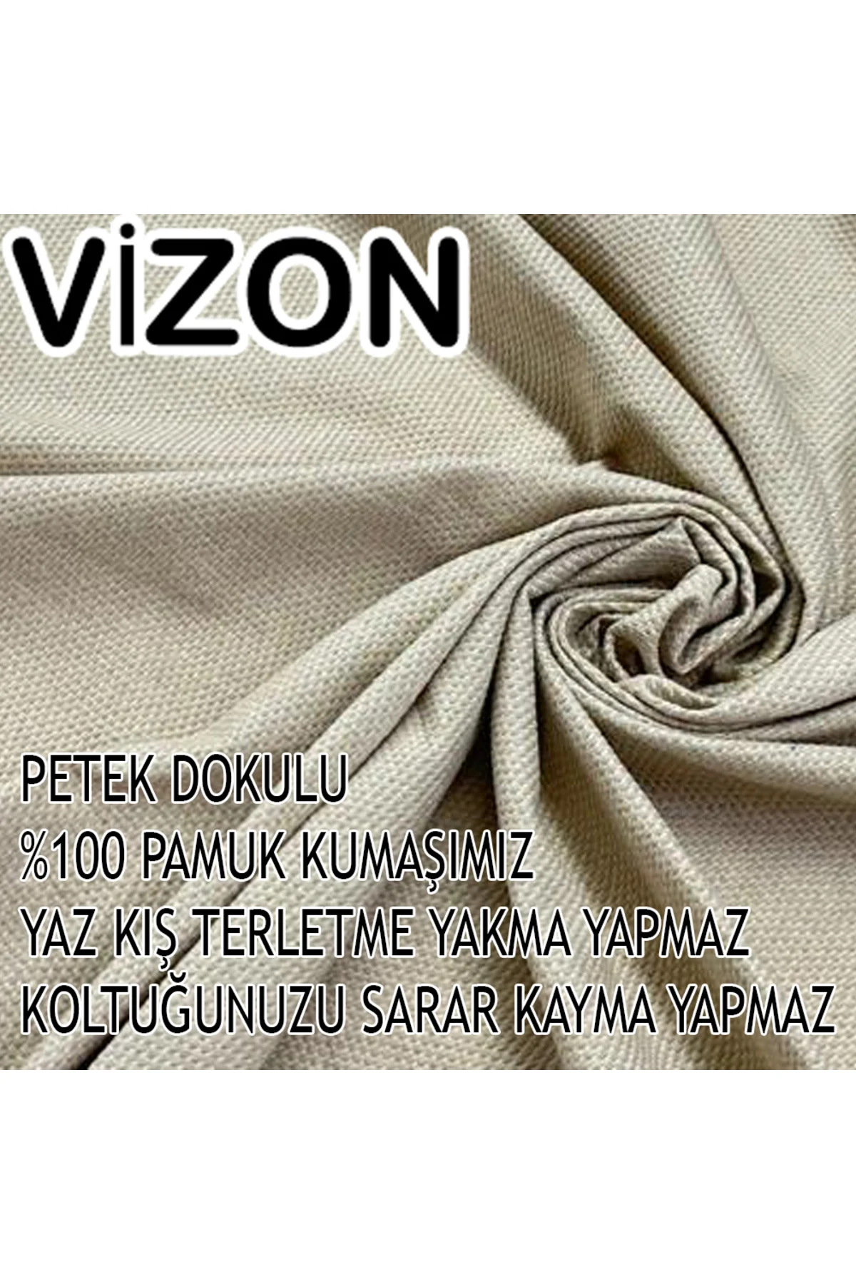 %100 Pamuklu Petek Dokulu Kumaş 1 Adet Üçlü Koltuk Kılıfı, Komple Kaplama, Terletmeyen Yakmayan Kumaş, Detaylı İşçilik + 2 Adet Kirlent Hediyeli