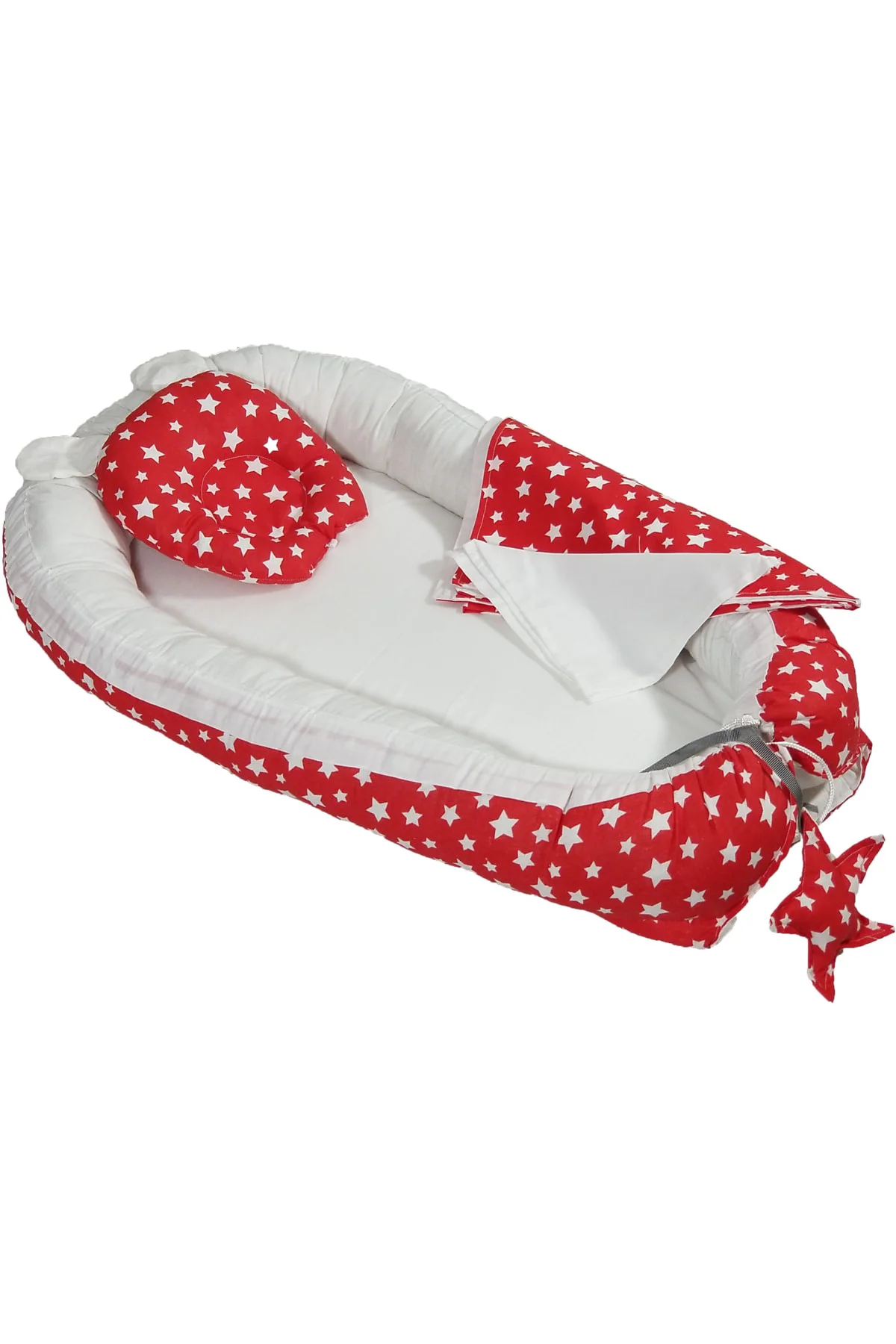 %100 Pamuklu Yıldızlı Kumaş Babynest I-babynest Anne Yanı Bebek Y