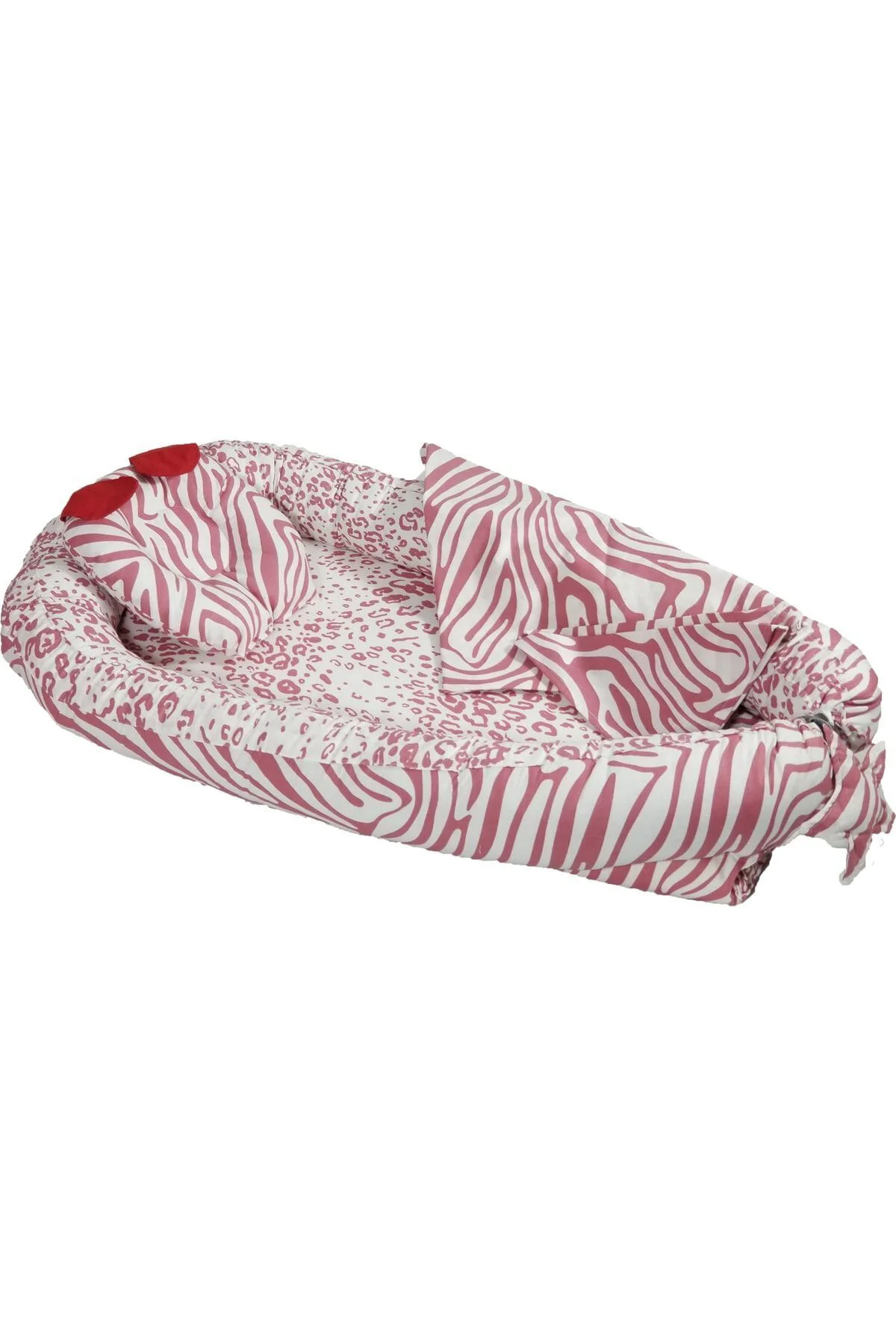 %100 Pamuklu Zebra Kumaş Babynest I-babynest Anne Yanı Bebek Yata