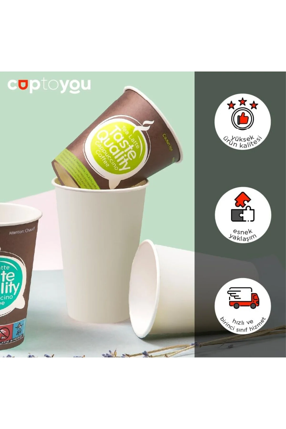 100 parça tek kullanımlık karton bardak 6 oz, otomat bardakları 150 ml, Taste Quality küçük 100 parça tek kullanımlık karton bardak 6 oz, otomat bardakları 150 ml, Taste Quality küçük