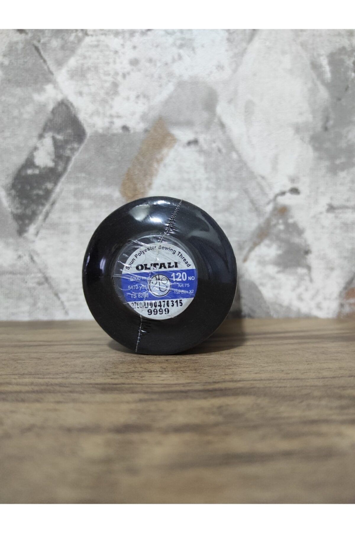 Oltalı %100 Polyester 120 Numara Dikiş İpliği 5000 Mt Siyah (9999)