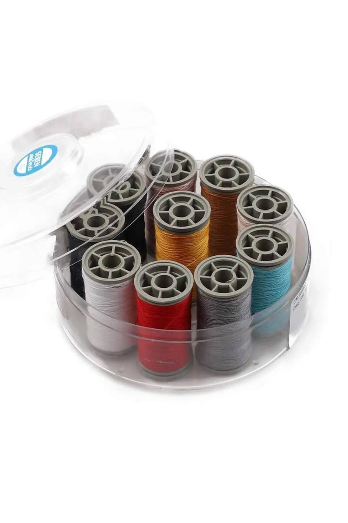%100 Polyester Dikiş Ipliği Kaliteli 10 Adet Farklı Makara İplik 