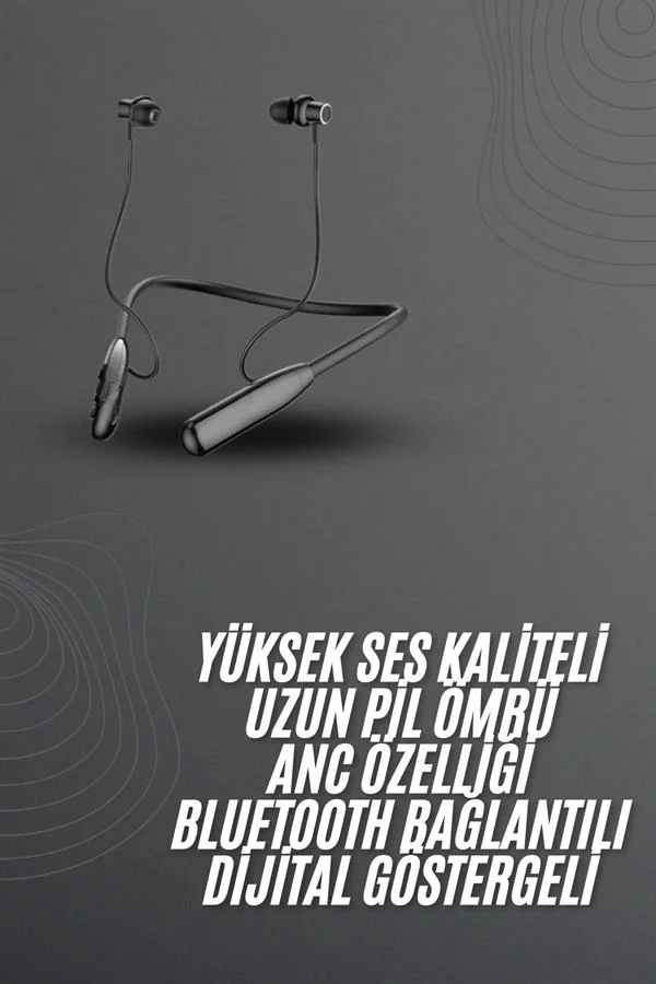 100 Saat Bluetooth Kulaklık Dijital Göstergeli ANC Özelliği Kablolu 100 Saat Bluetooth Kulaklık Dijital Göstergeli ANC Özelliği Kablolu