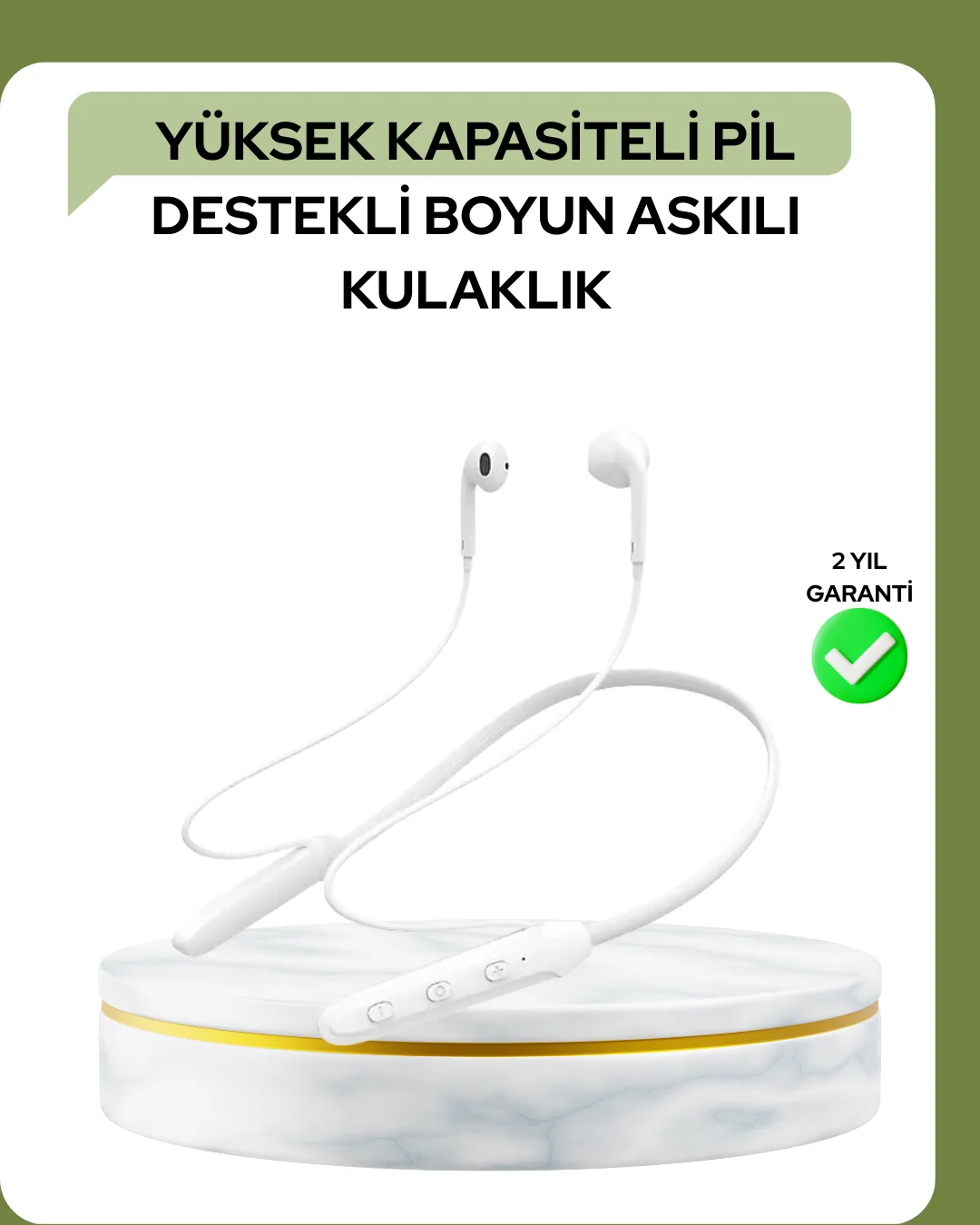 100 Saat Pil Ömrü Boyun Askılı Bluetooth Kablosuz Kulaklık 100 Saat Pil Ömrü Boyun Askılı Bluetooth Kablosuz Kulaklık