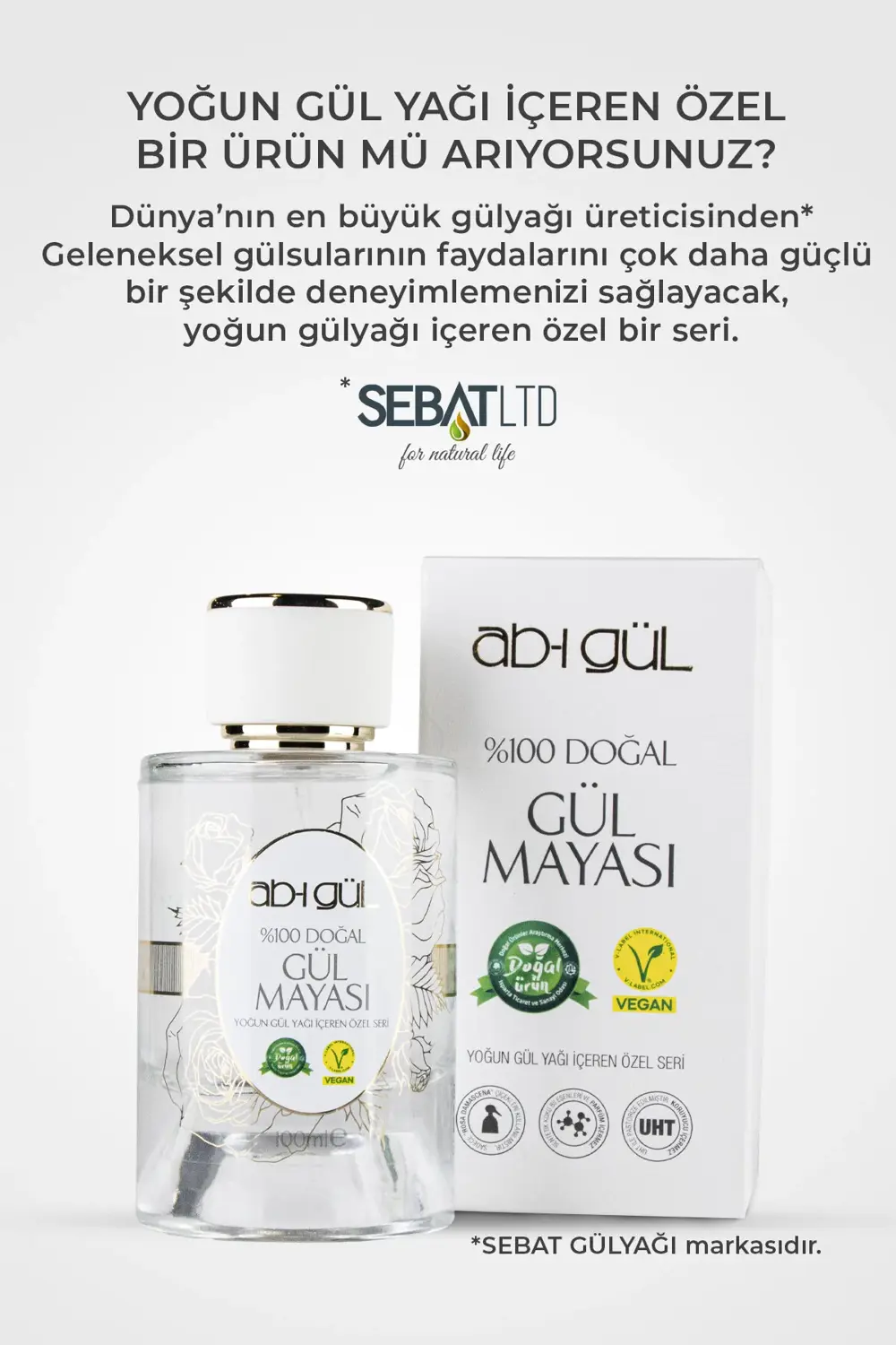 %100 Saf Gül Mayası 100 ml | Eşsiz Rosa Damascena Güllerinden