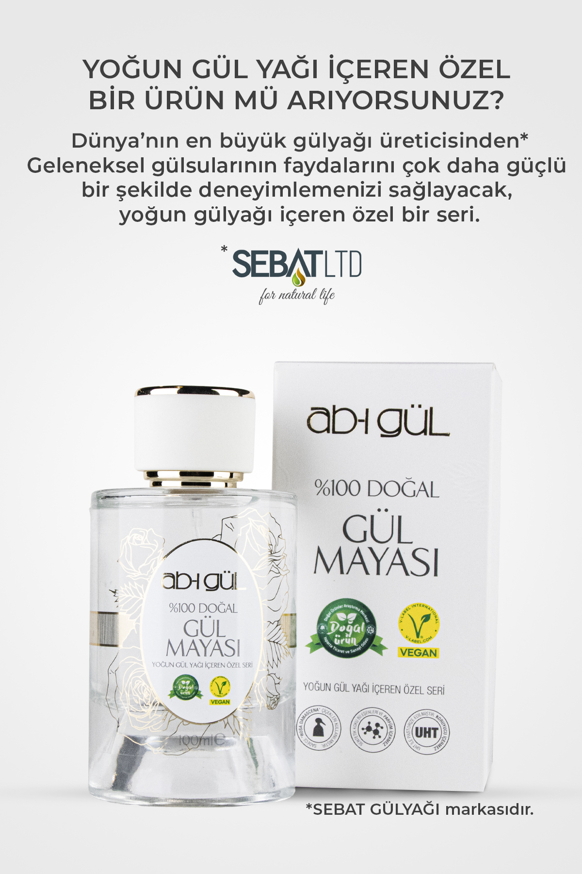 %100 Saf Gül Mayası 100 ml | Eşsiz Rosa Damascena Güllerinden