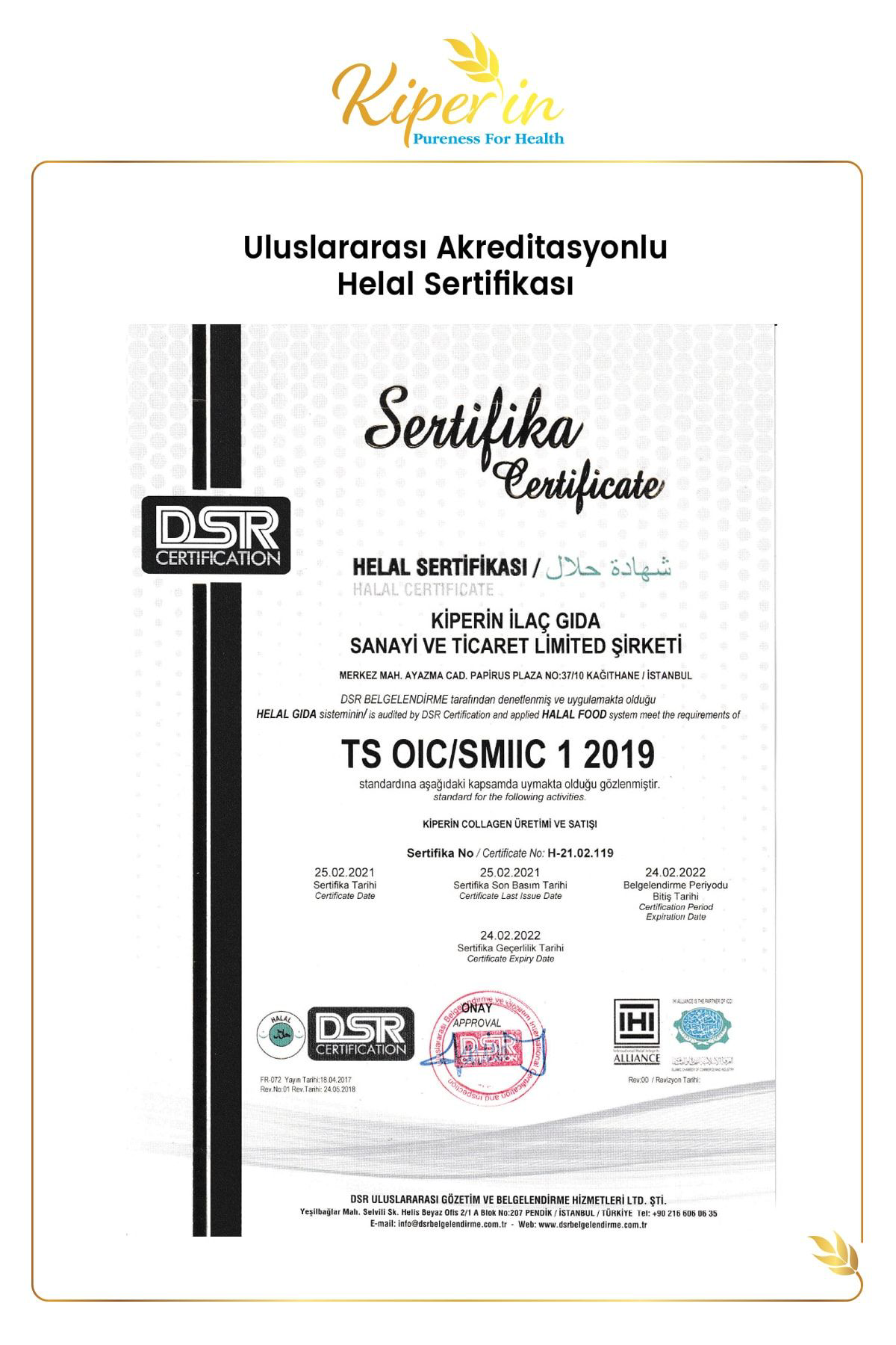 Kiperin Collagen %100 Saf Ve Doğal Yüksek Biyoaktif Çift Hidrolize Kolajen Peptitl