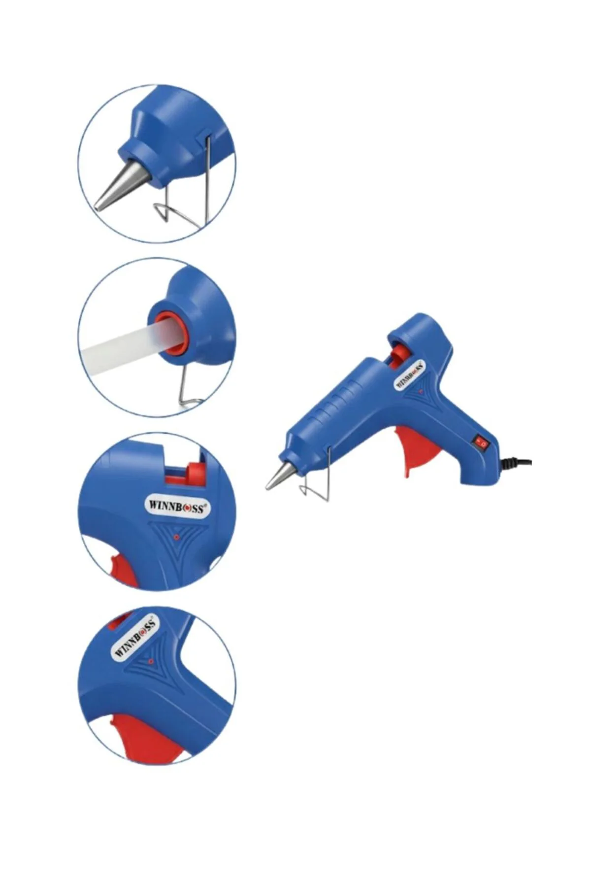 100 W Silikon Tabancası 11 Mm Silikon Uyumlu 5 Adet Hediye Siliko