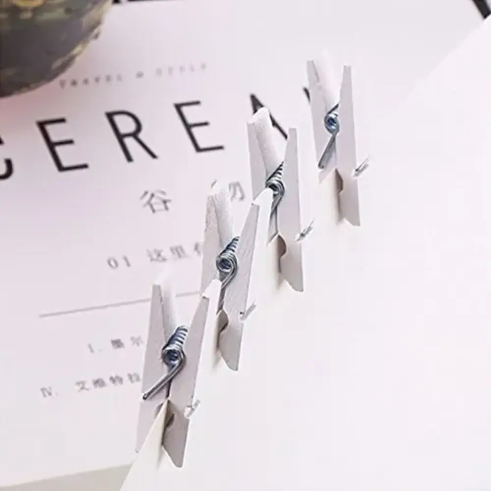 1000 Adet Beyaz Ahşap Mandal Seti 2.5 cm