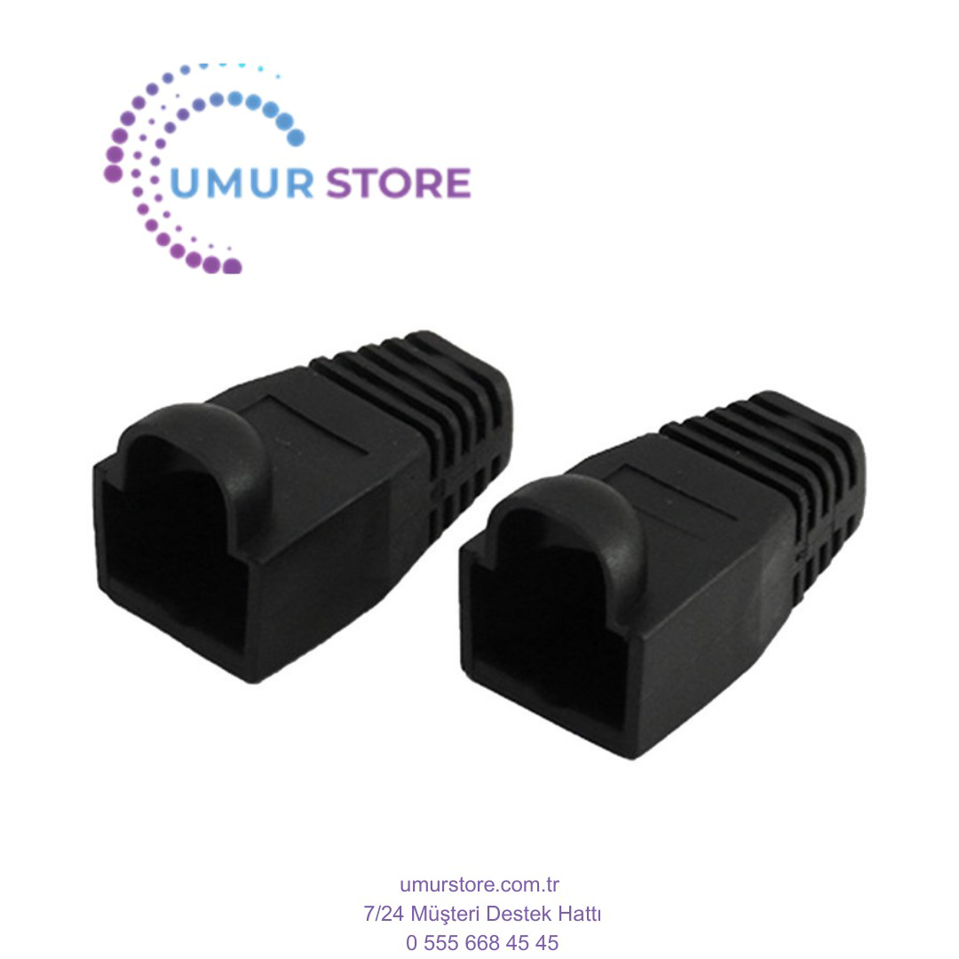 1000 Adet RJ45 Konnektör Fişi Koruyucu Kılıf Kapağı CAT5E/6 Kablo