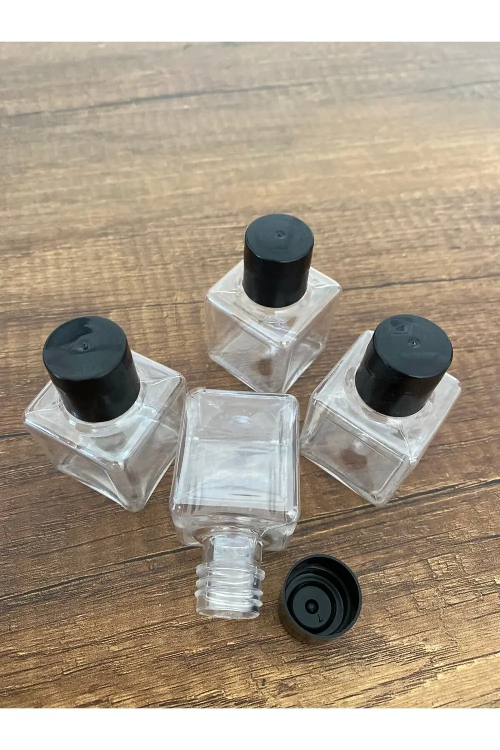 1000 Adet Us-7 Kapaklı Boş Şişe 35 ml Dekoratif Şampuan Şişesi