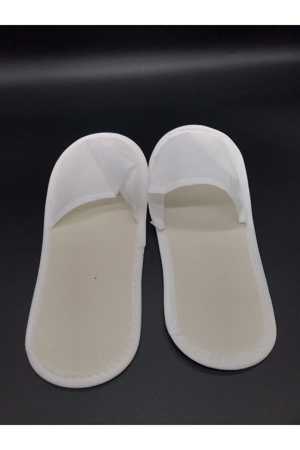 (1000 Çift) 3MM Tabana Biyeli Elyaf Taban Astarsız Otel Tipi Terlik